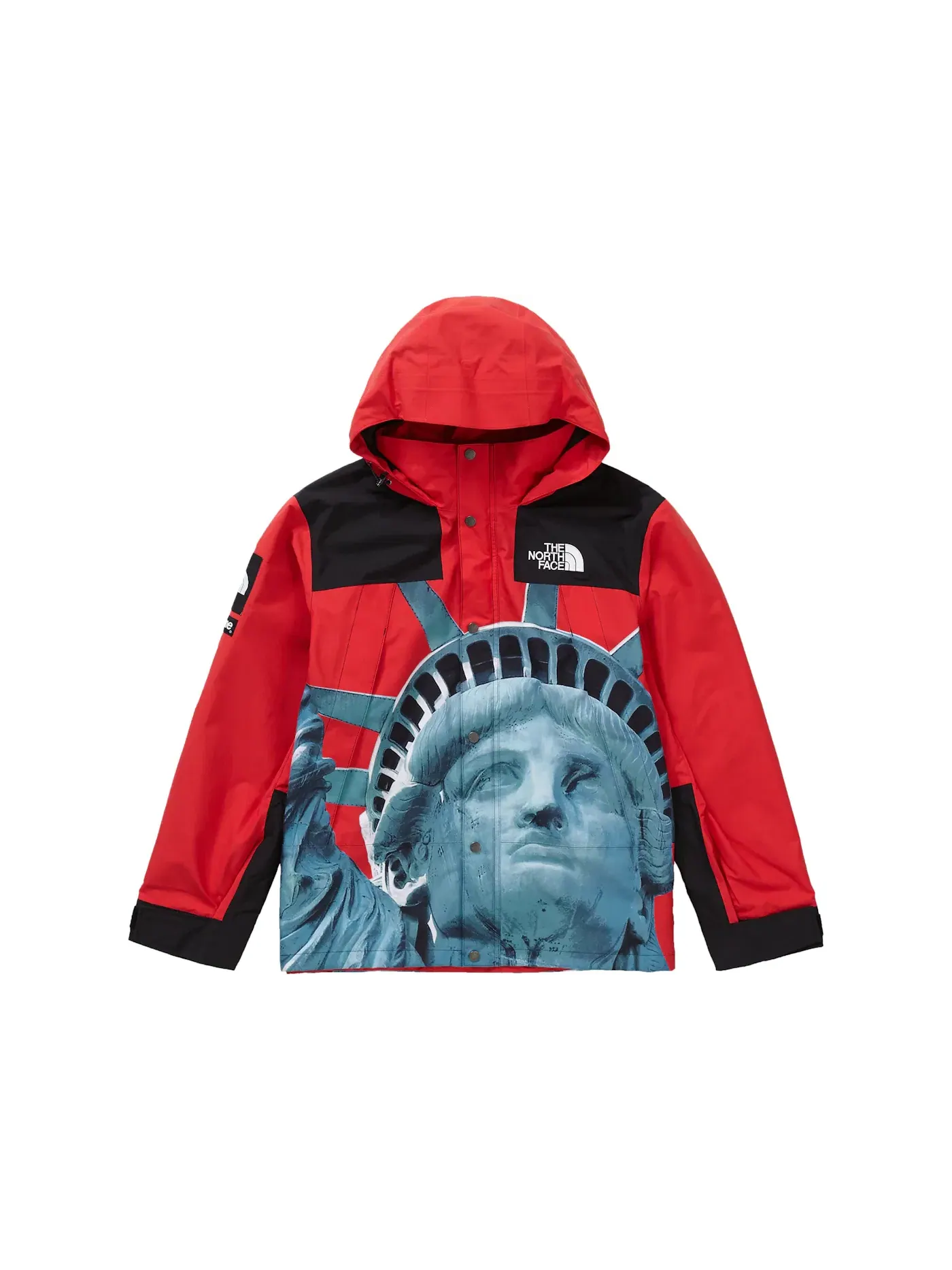 Мужская куртка с принтом Statue of Liberty Supreme — изображение 1 из 3, красный