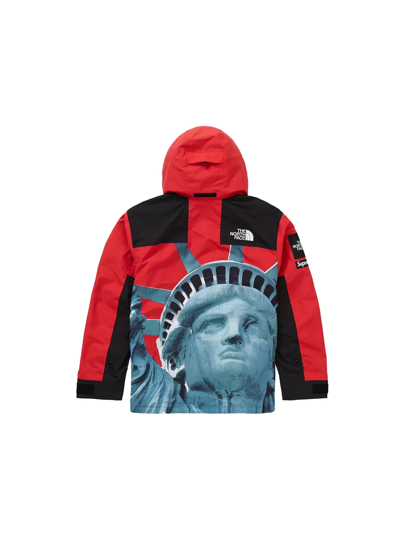 Мужская куртка с принтом Statue of Liberty Supreme — изображение 3 из 3, красный