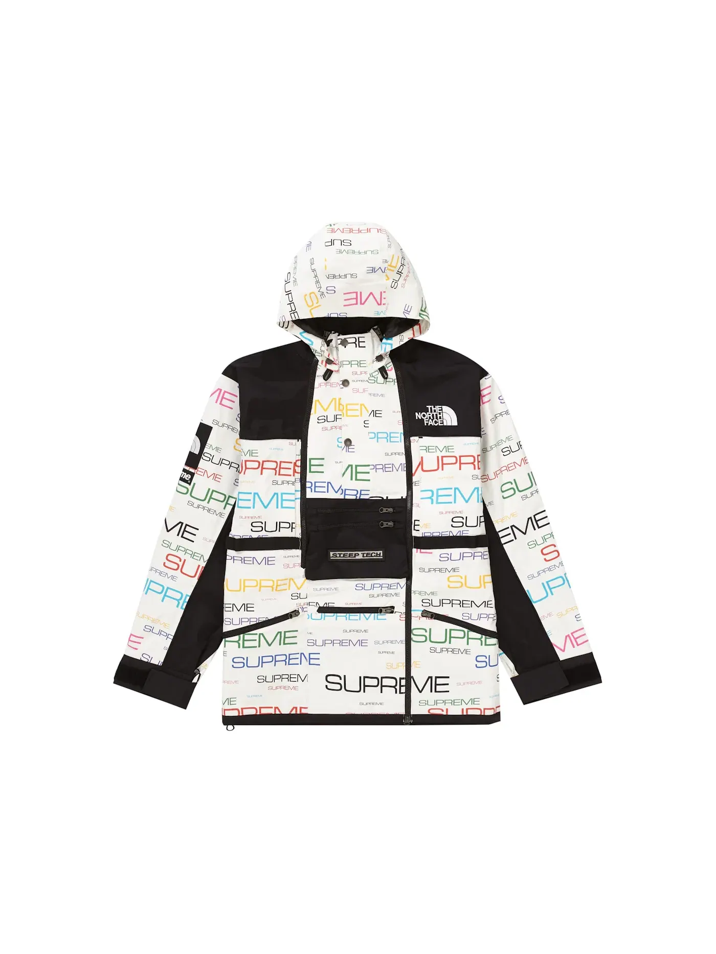Мужская куртка Apogee с принтом Supreme, The North Face — изображение 1 из 3, белый