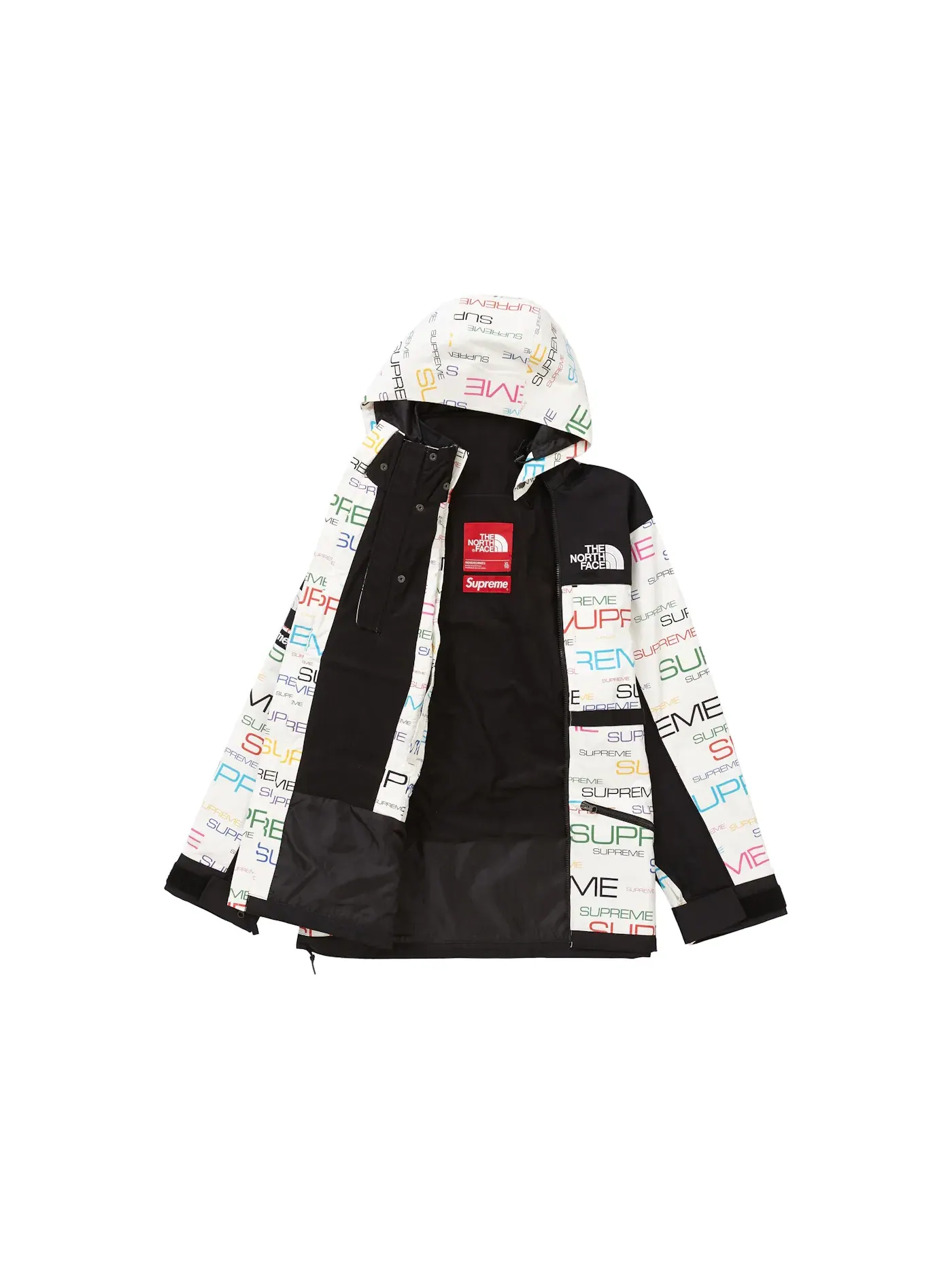 Мужская куртка Apogee с принтом Supreme, The North Face — изображение 2 из 3, белый