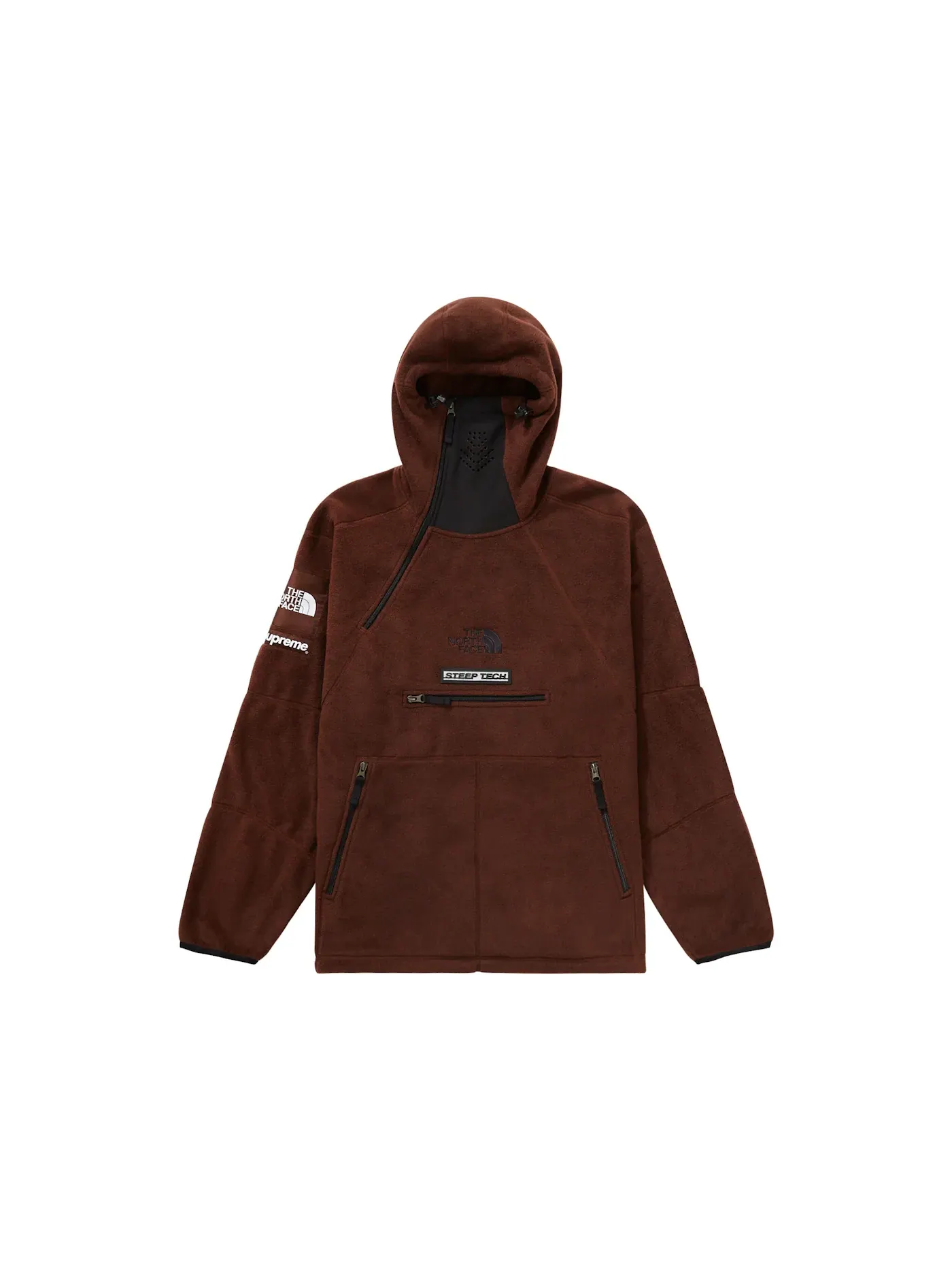Мужской пуловер из флиса Steep Tech Supreme The North Face — изображение 1 из 2, коричневый