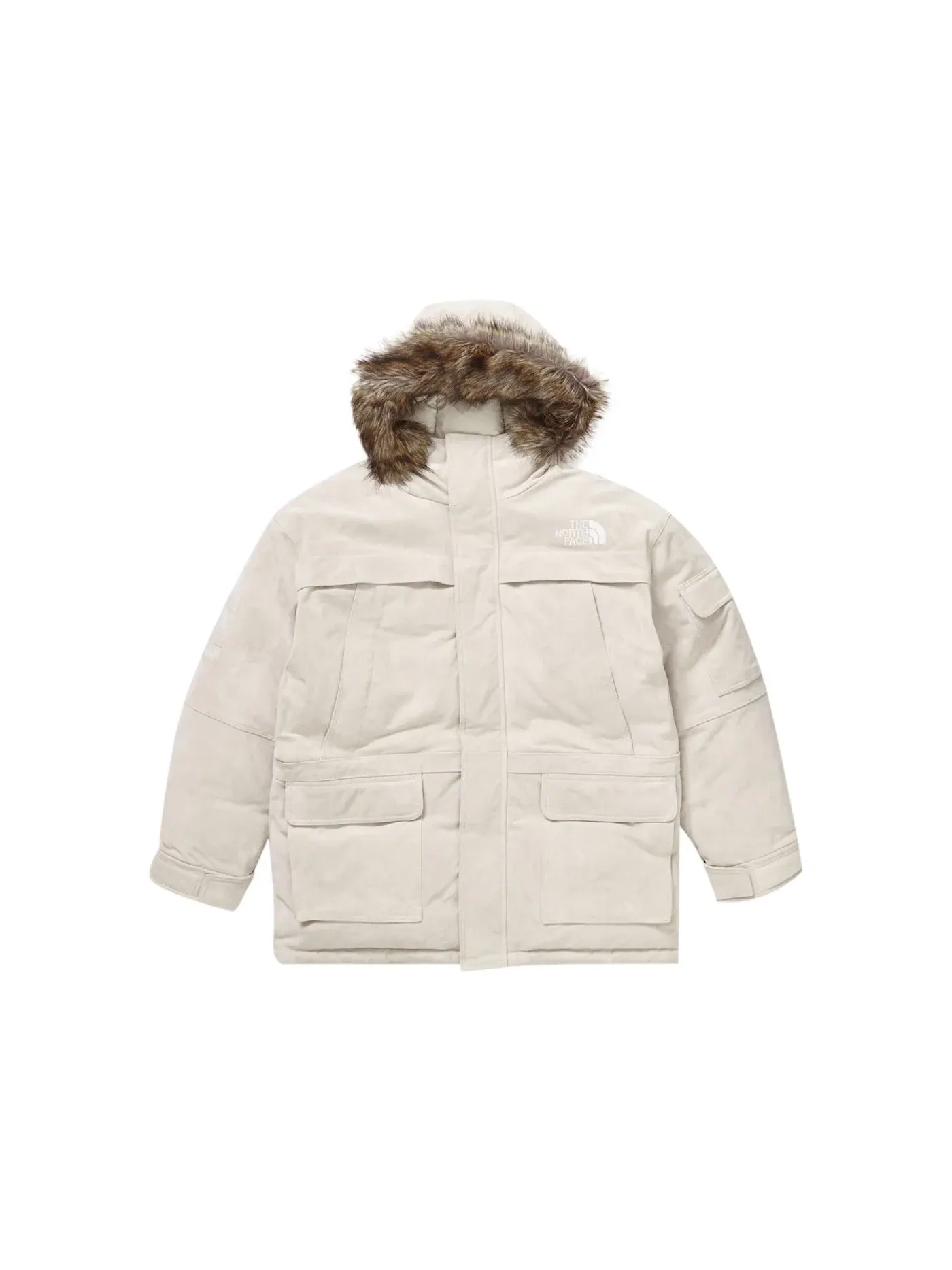 Мужская парка с наполнителем из пуха 600 Fill Suede The North Face Supreme