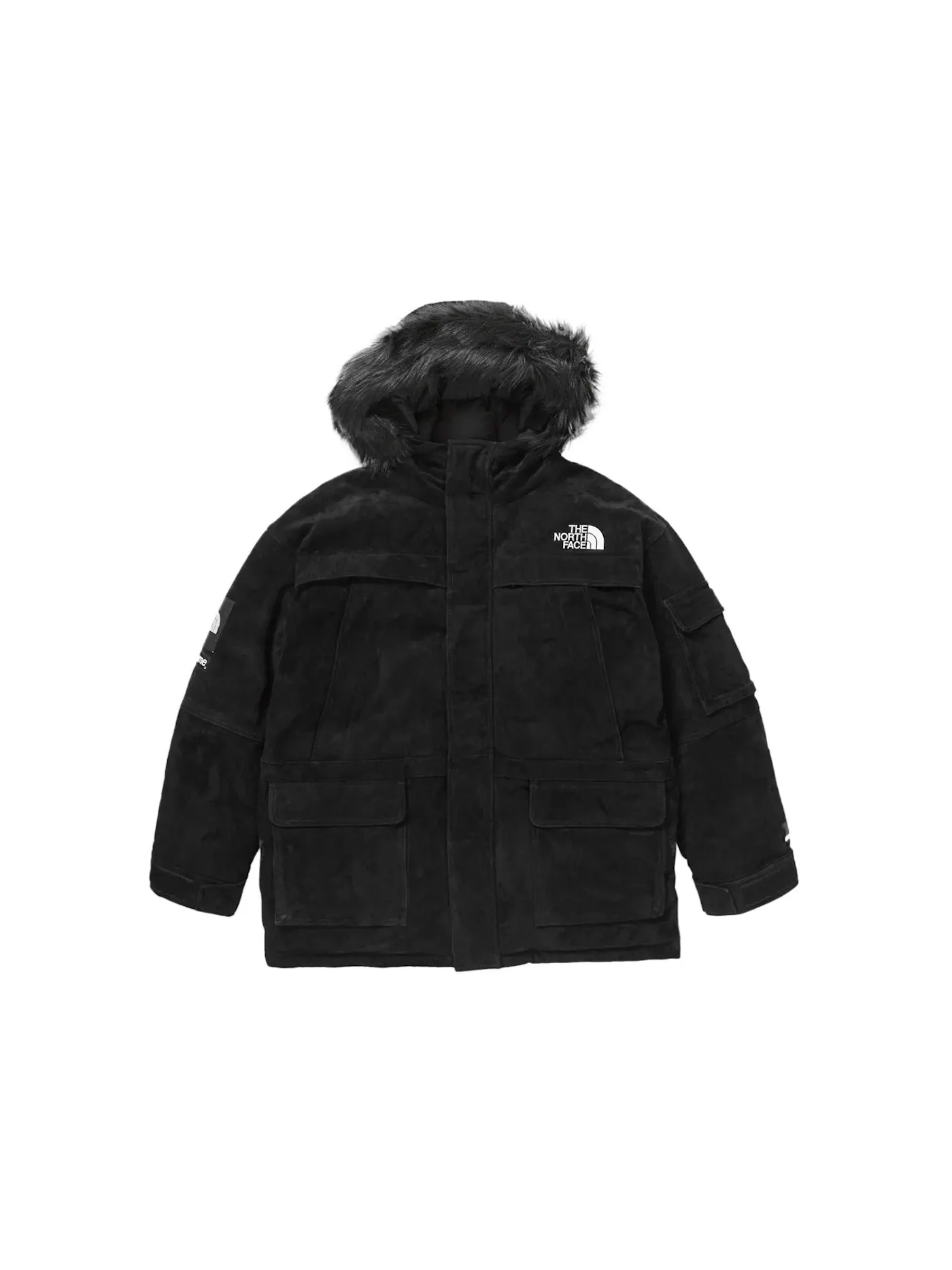 Мужское пальто из замши с наполнителем 600 Fill Down Parka Supreme — изображение 1 из 5, черный