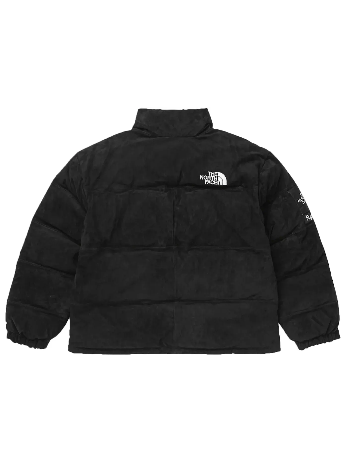 Мужская куртка из замши с принтом Nuptse Supreme The North Face — изображение 3 из 3, черный