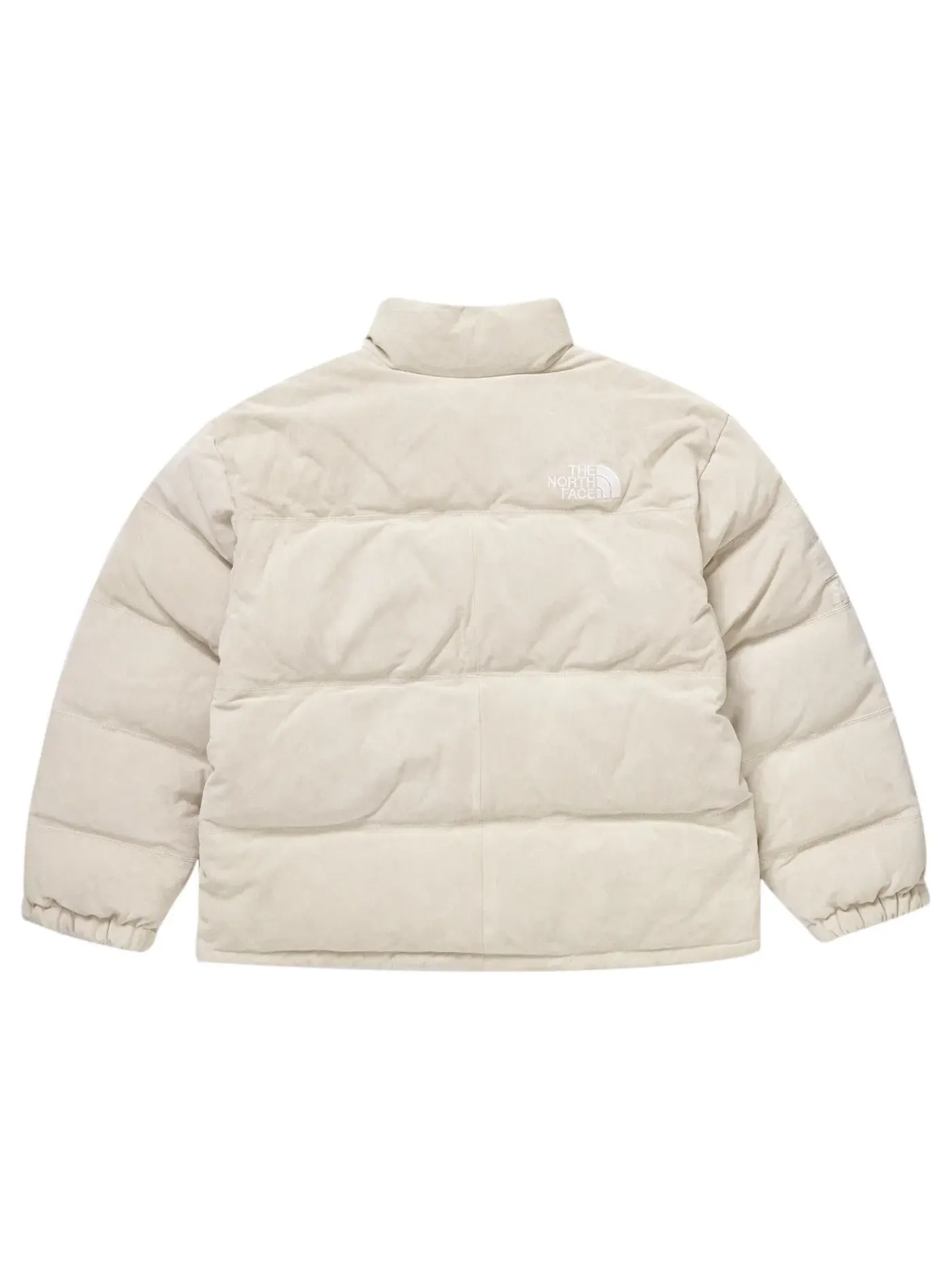 Мужская куртка из замши с утеплителем Nuptse Supreme — изображение 3 из 3, серый