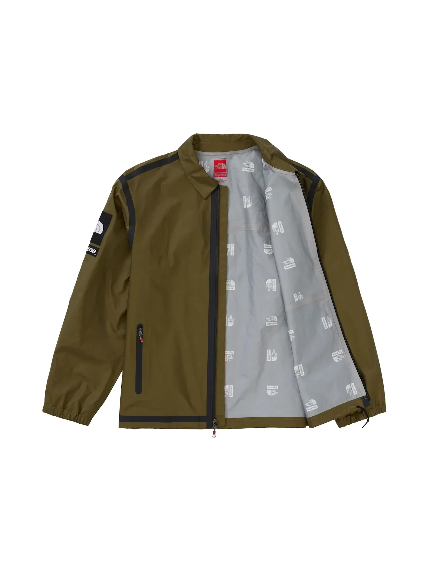 Мужская ветровка с контрастной проклейкой швов Summit Series Outer Tape Seam Coaches Jacket Supreme — изображение 2 из 3