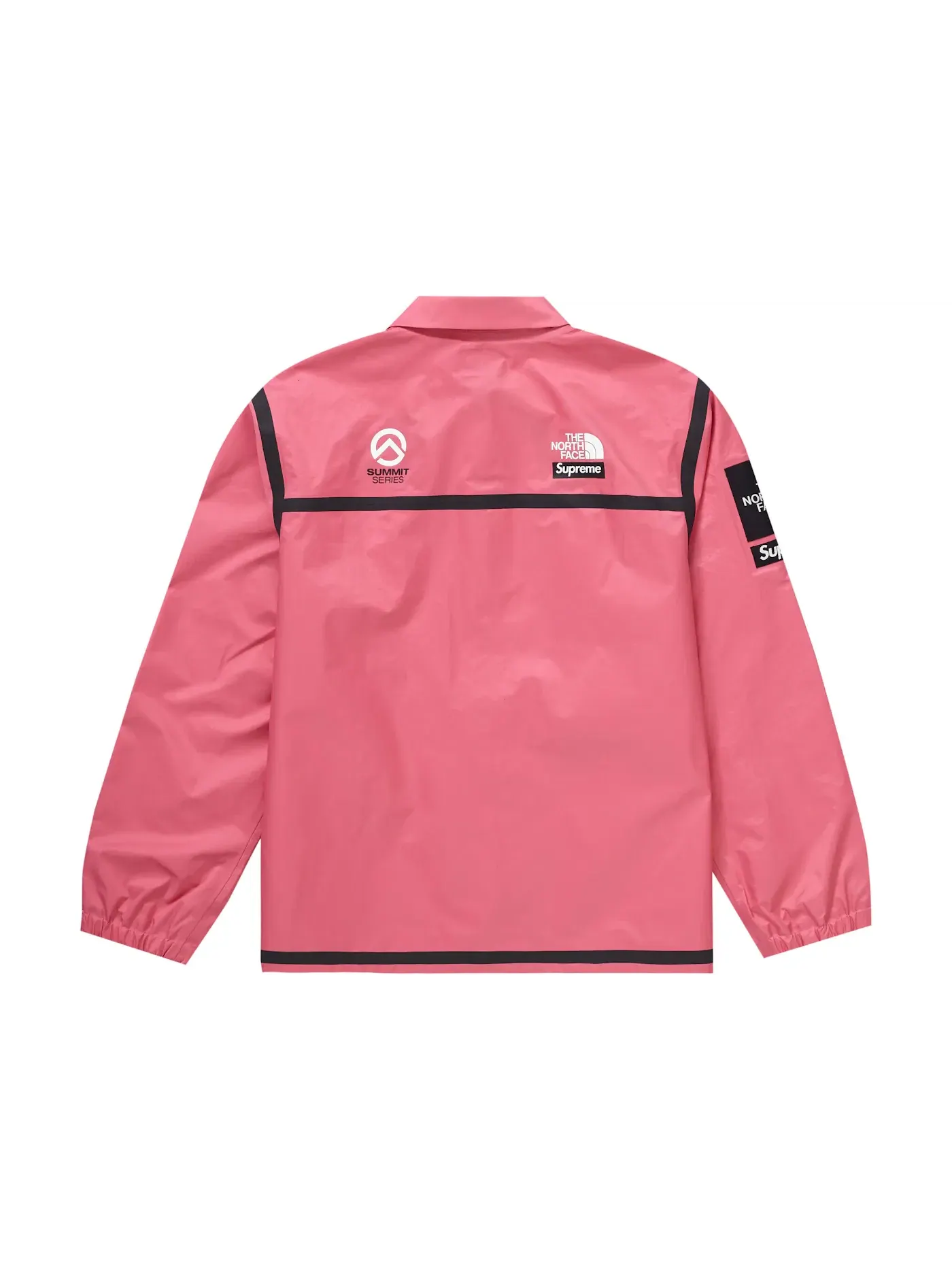 Мужская куртка с водонепроницаемой отделкой Supreme The North Face Summit Series Outer Tape Seam Coaches Jacket, розовый