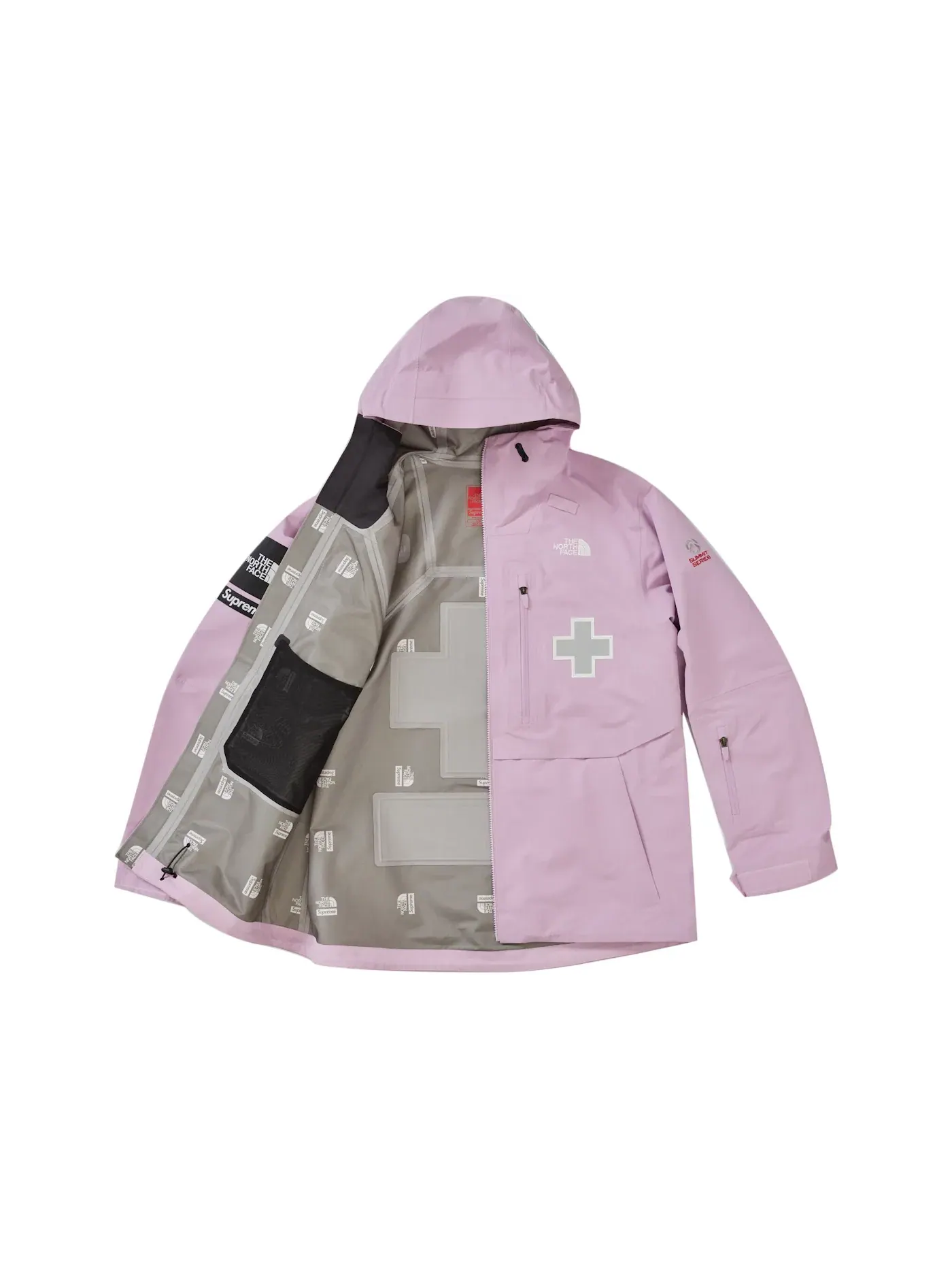 Мужская куртка Rescue Mountain Pro с принтом Summit Series Supreme The North Face — изображение 2 из 3, светлый фиолетовый
