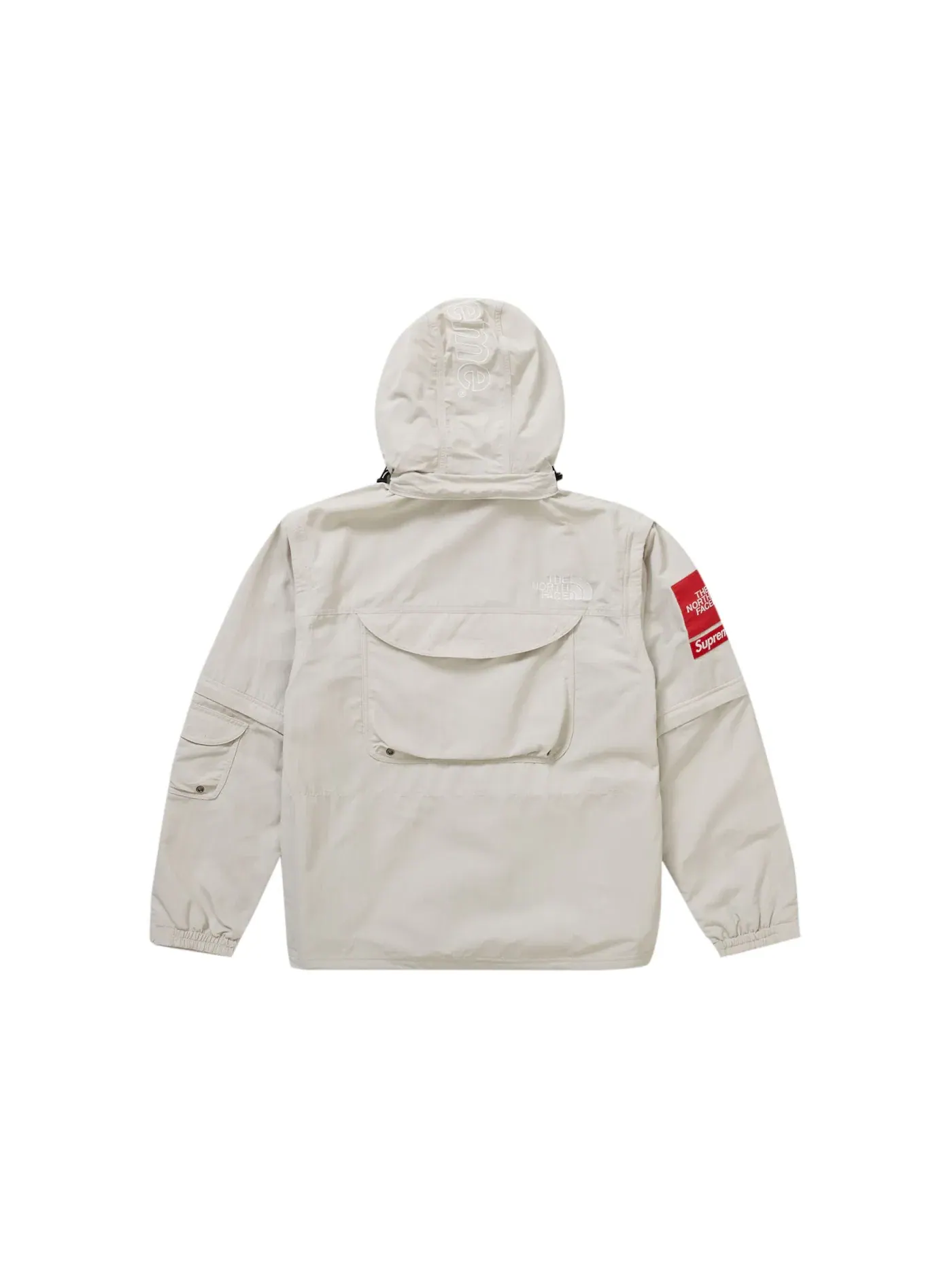 Мужская куртка-трансформер с принтом Supreme The North Face Trekking Convertible Jacket — изображение 2 из 3, белый