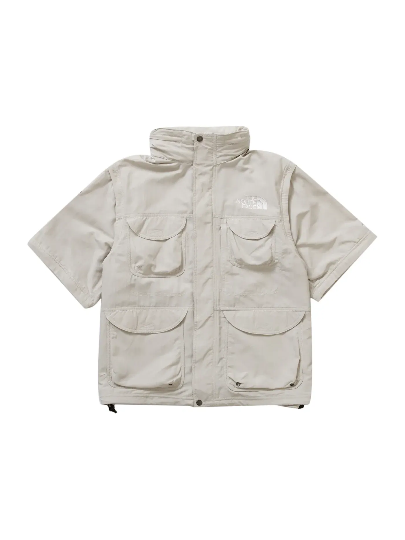 Мужская куртка-трансформер с принтом Supreme The North Face Trekking Convertible Jacket — изображение 3 из 3, белый