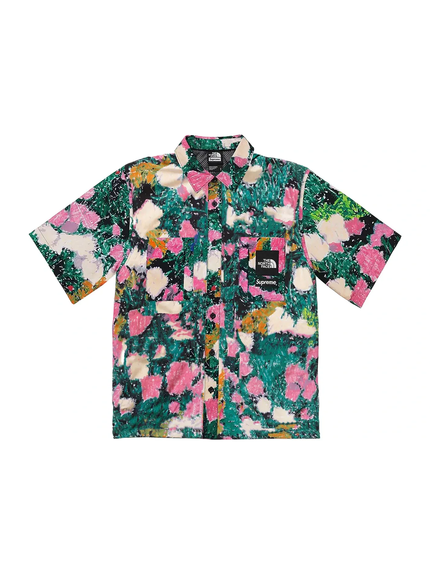 Мужская рубашка с принтом Supreme The North Face, Flowers — изображение 1 из 1