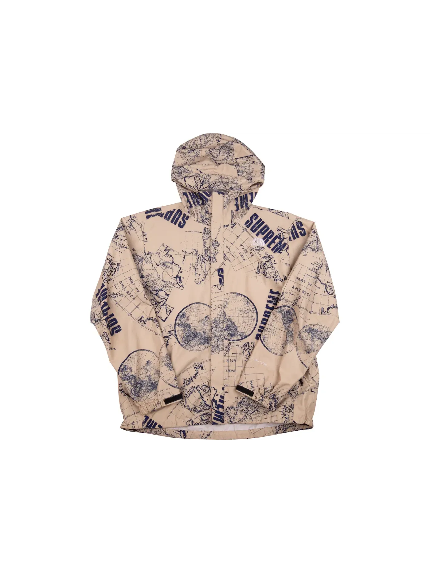Мужская куртка с принтом Supreme The North Face Venture Jacket — изображение 1 из 1, бежевый