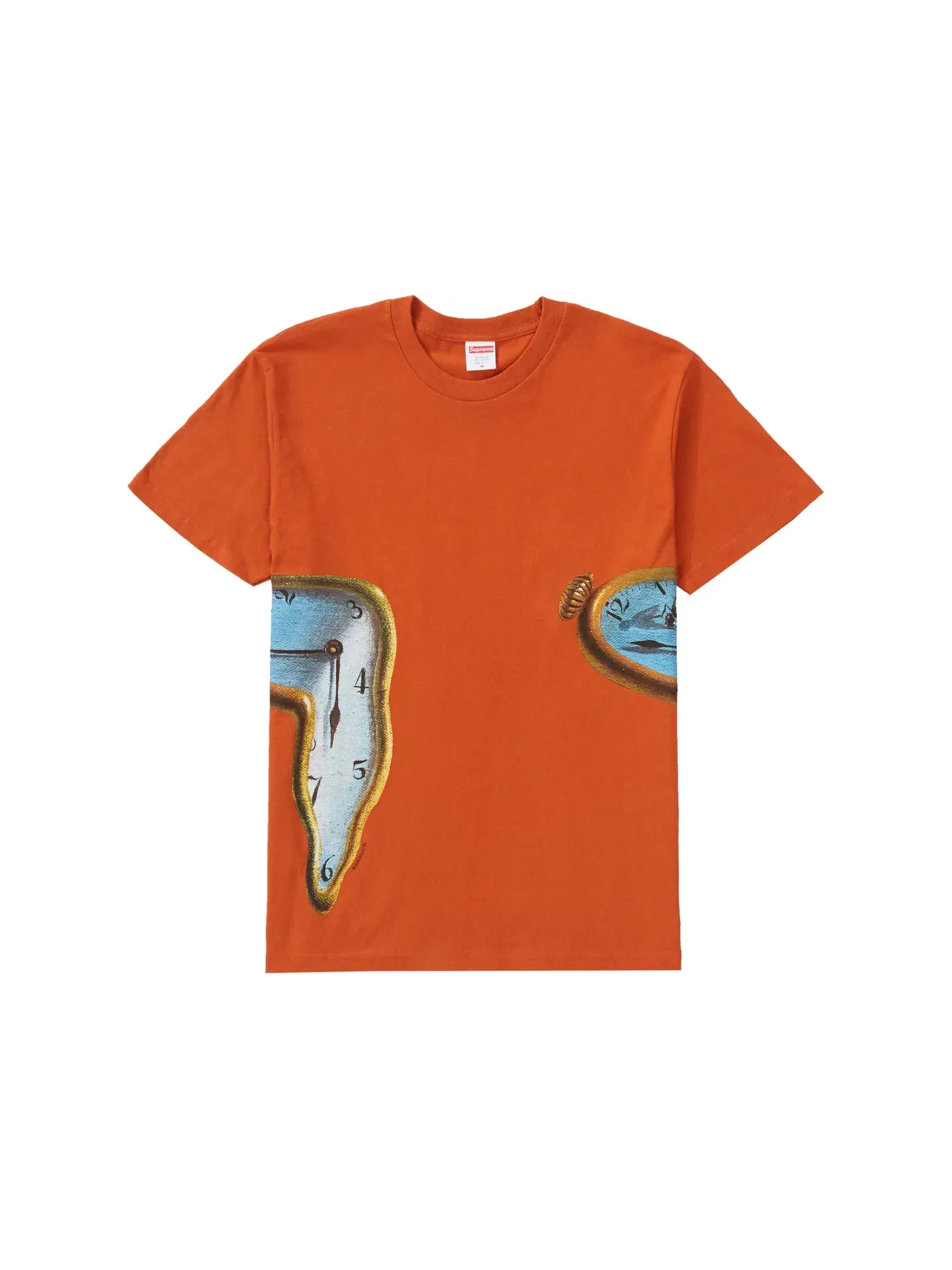 Мужская футболка с принтом Supreme The Persistence Of Memory Tee — изображение 1 из 2, красный