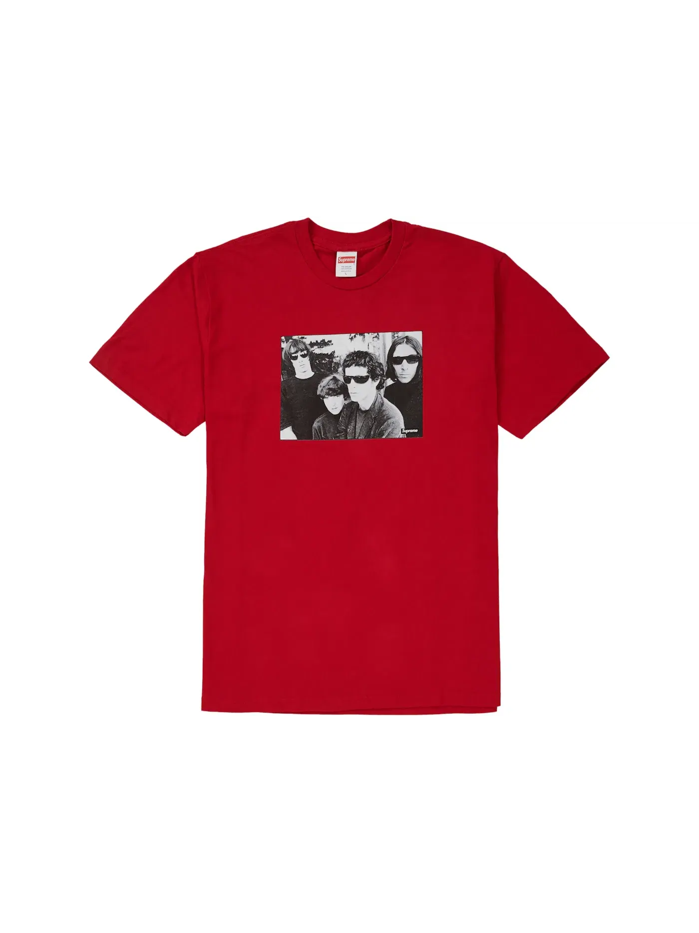 Мужская футболка с принтом Supreme The Velvet Underground Tee — изображение 1 из 2, красный