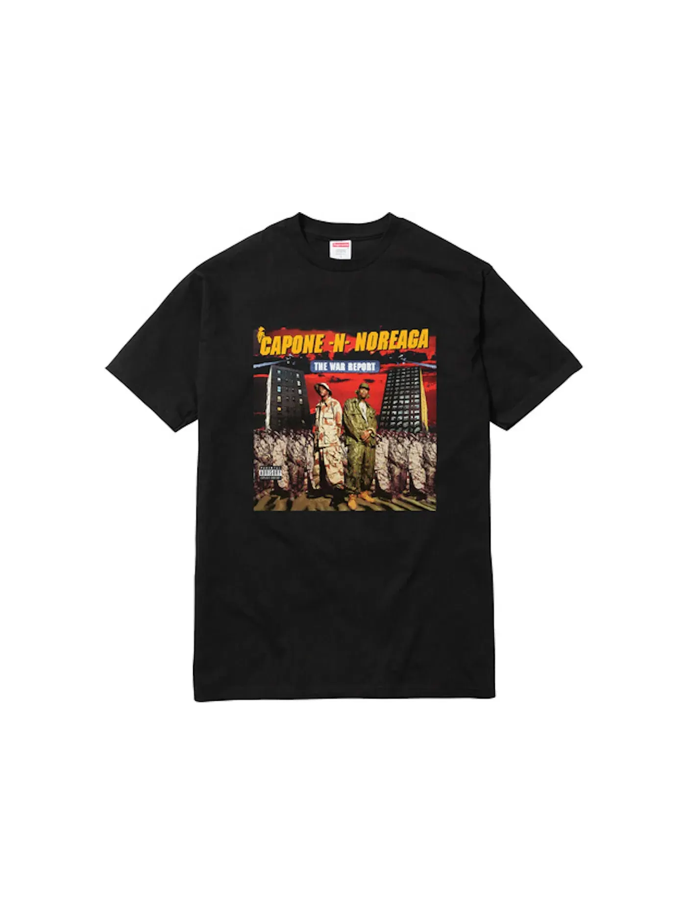 Мужская футболка с принтом Supreme Tee — изображение 1 из 1, черный