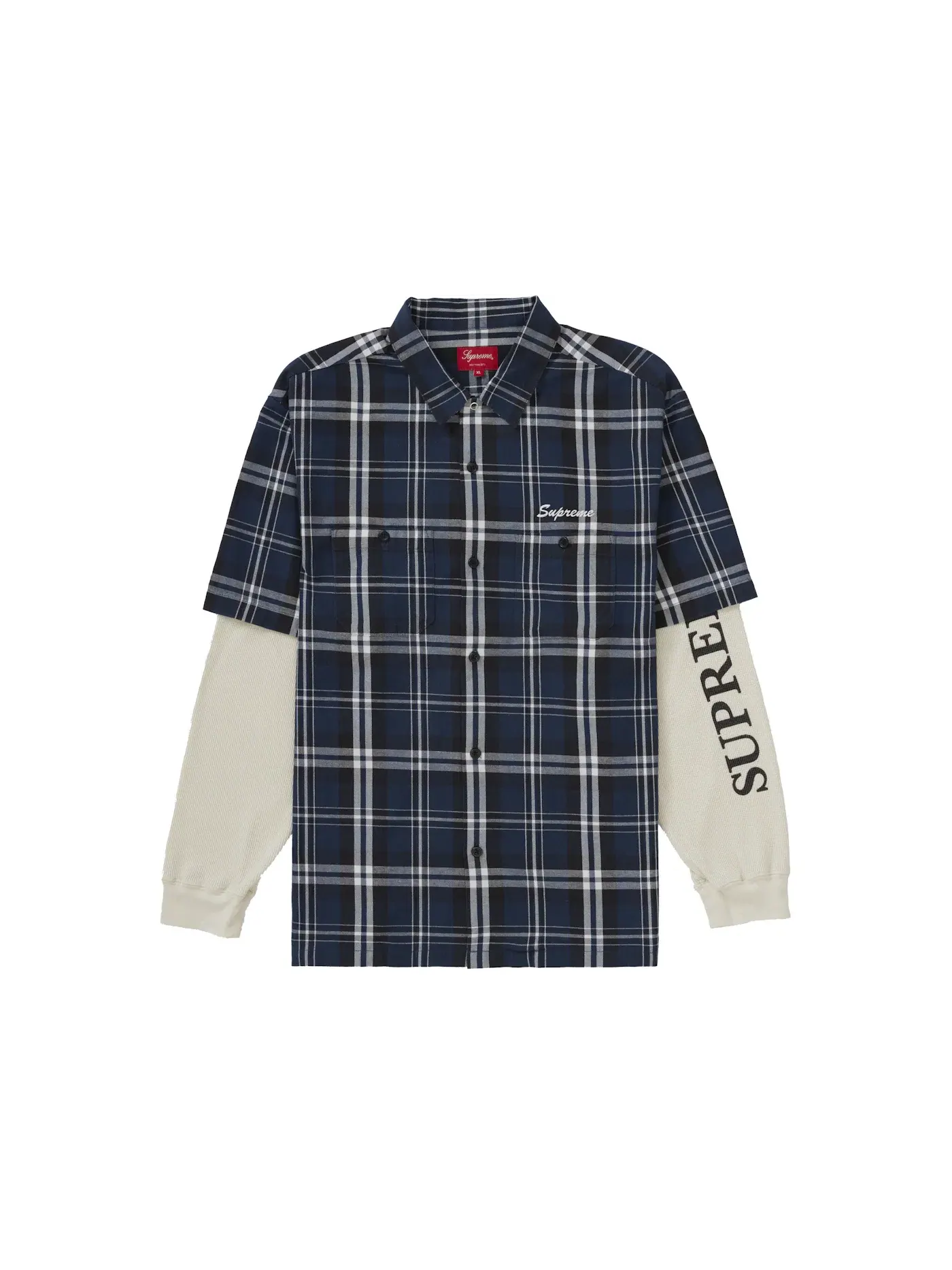 Мужская рубашка с принтом Supreme Shirt — изображение 1 из 1, клетчатый