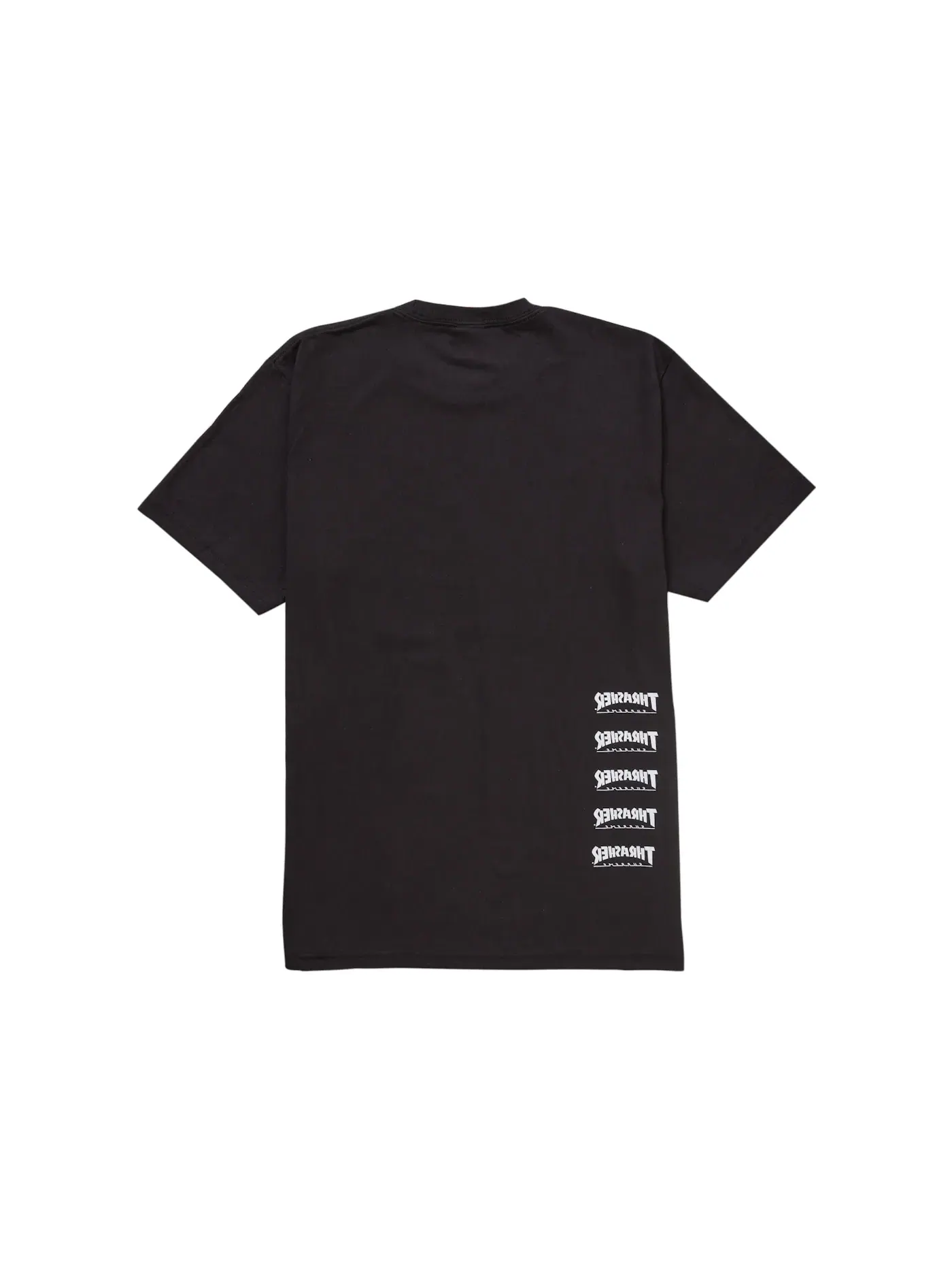 Мужская футболка с принтом Supreme Thrasher Back Tail Tee — изображение 2 из 2, черный
