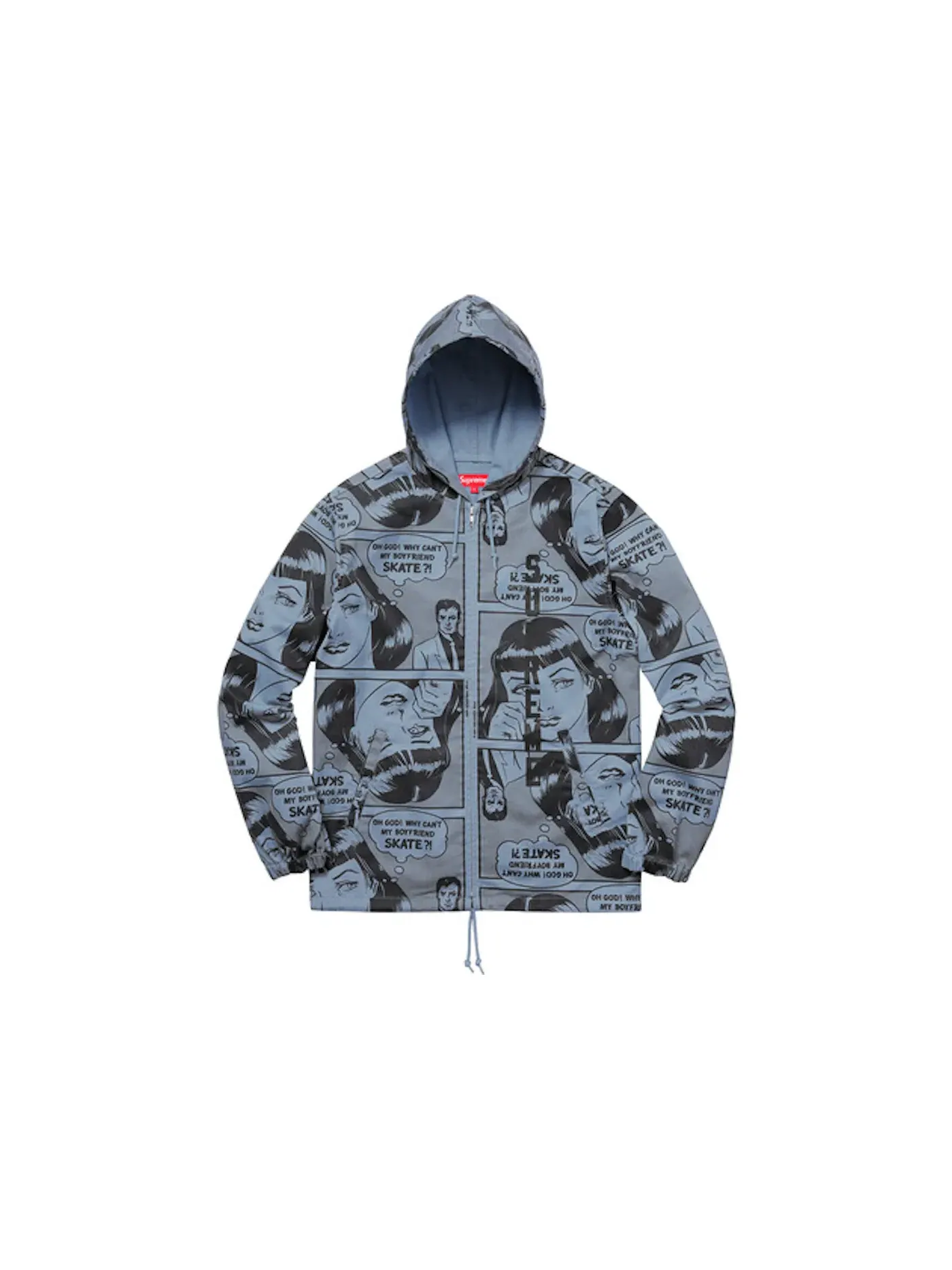 Мужская куртка с капюшоном Thrasher Boyfriend Supreme — изображение 1 из 1, синий
