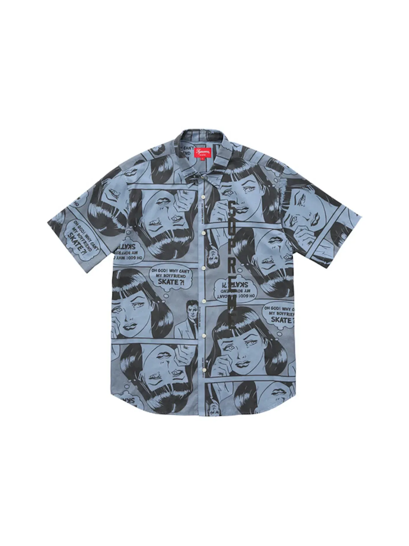Мужская футболка с принтом Thrasher Boyfriend Supreme — изображение 1 из 1, синий