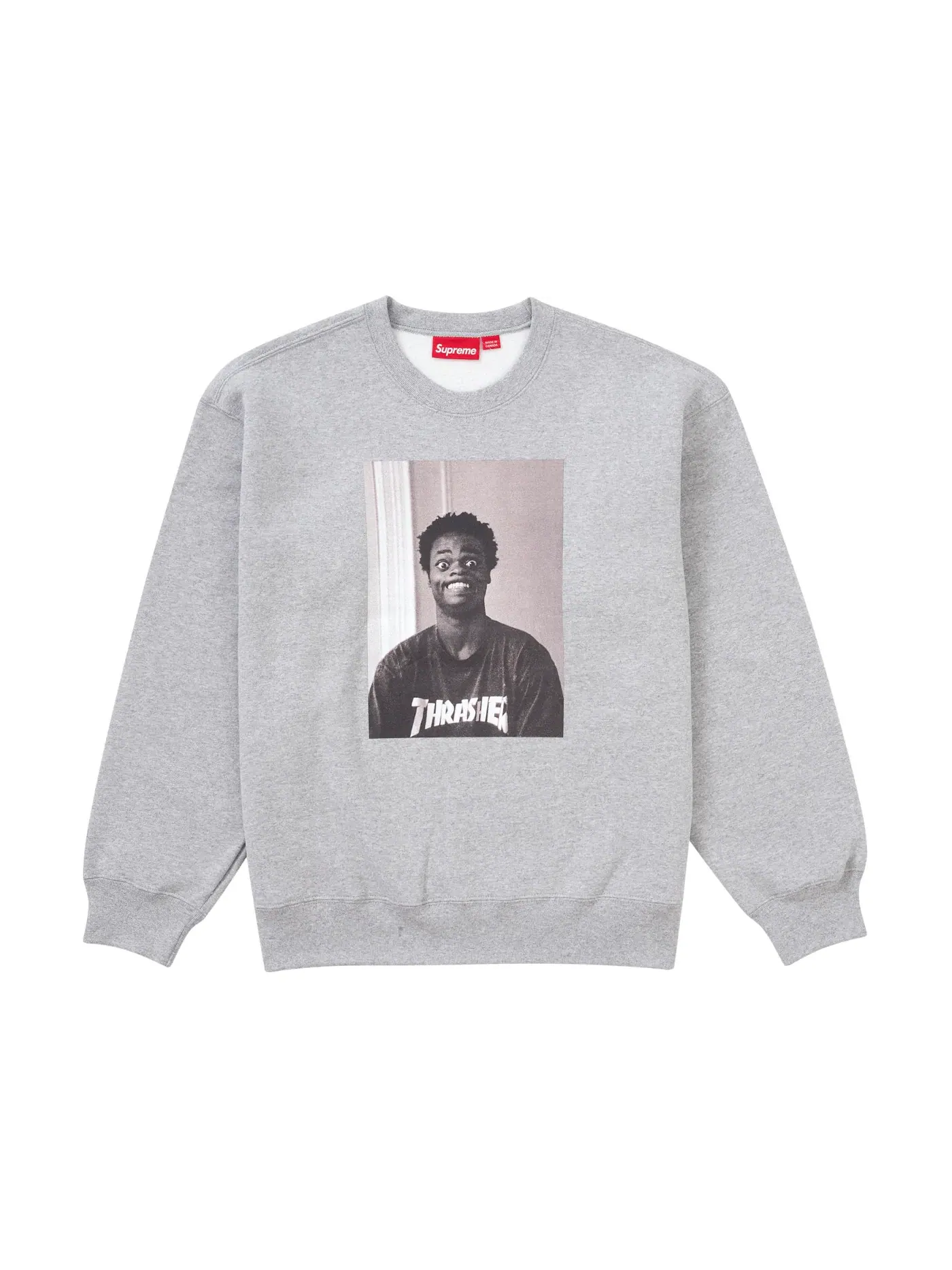 Мужской свитшот Supreme Crewneck — изображение 1 из 2, серый