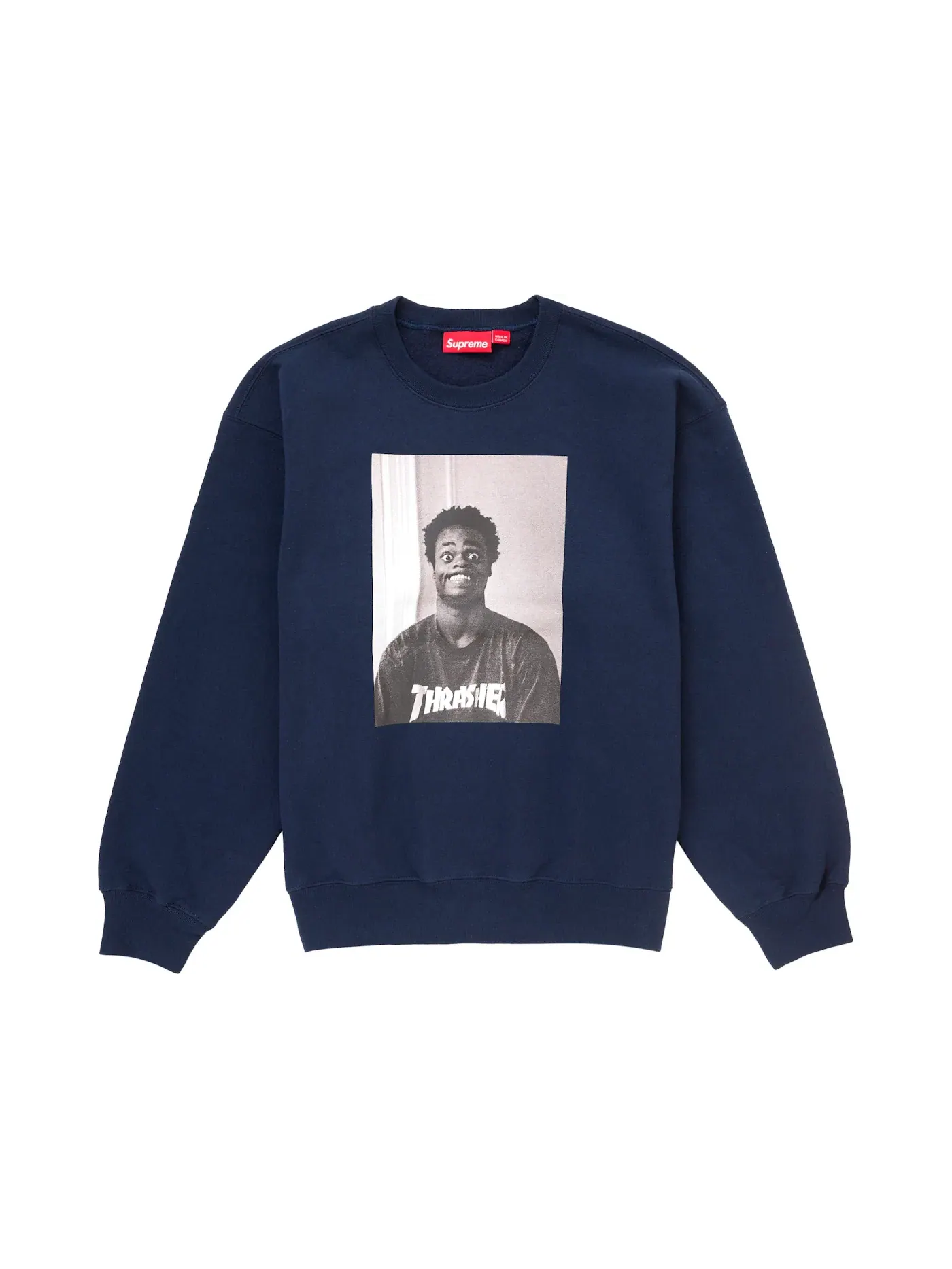 Мужской свитшот Thrasher Supreme — изображение 1 из 2, темно-синий