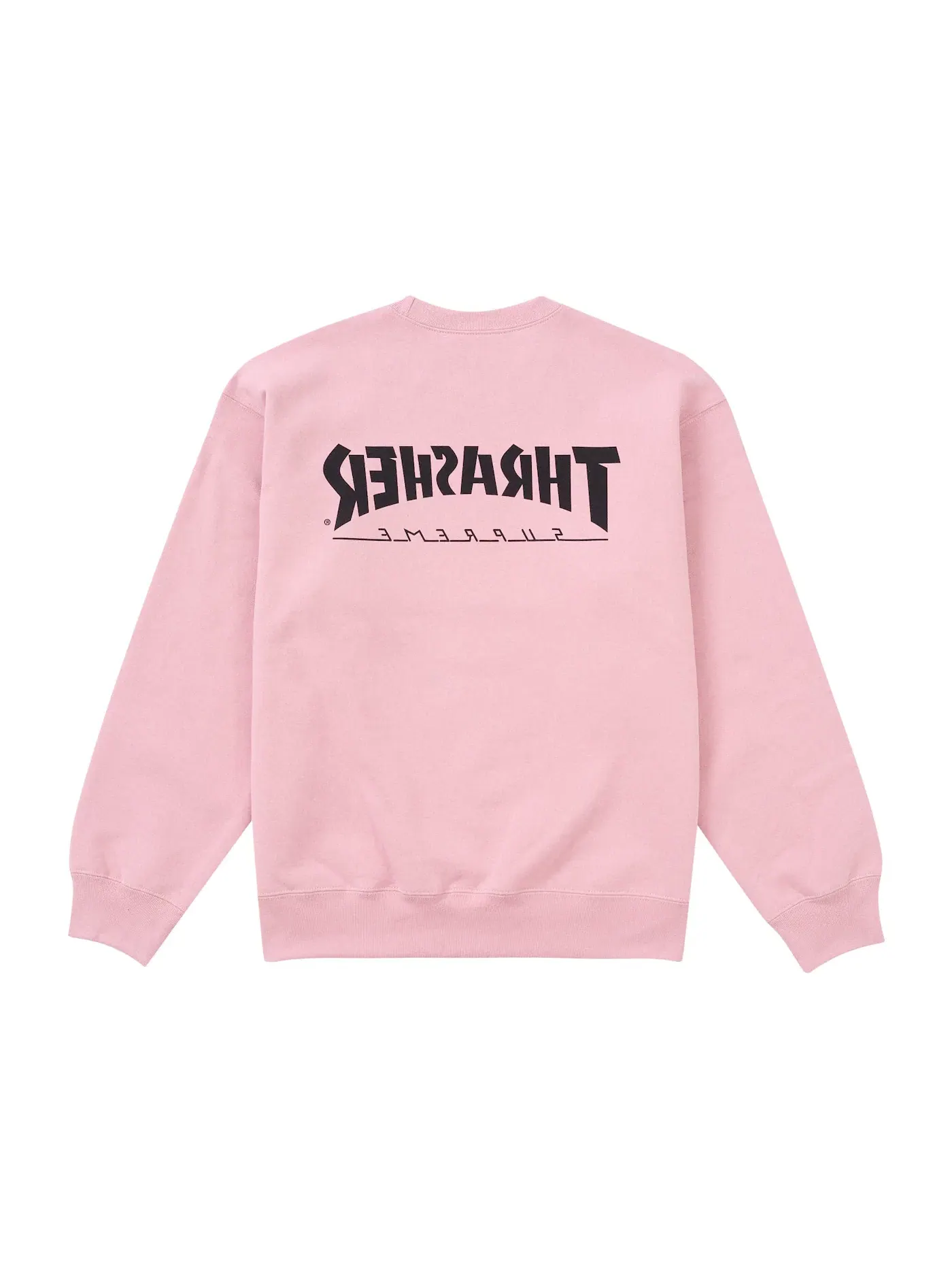 Мужской свитшот с принтом Thrasher Crewneck Supreme — изображение 2 из 2, розовый