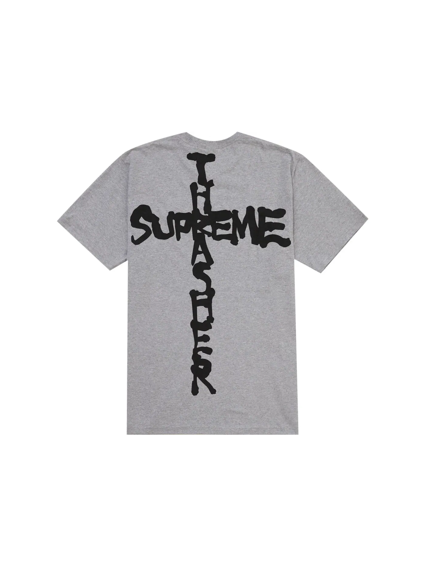 Мужская футболка с принтом Supreme Thrasher Cross Tee Supreme — изображение 1 из 2, серый
