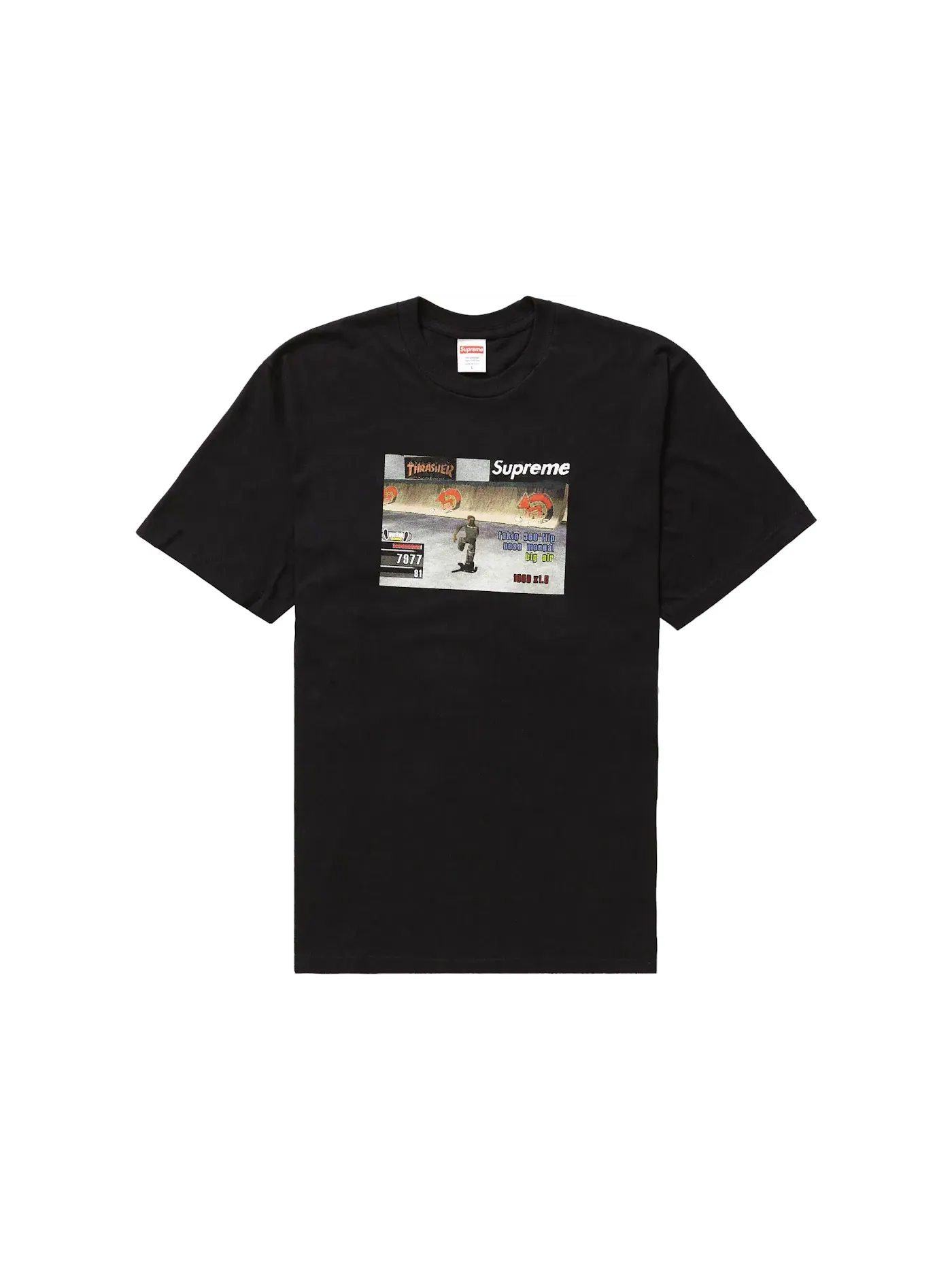 Мужская футболка с принтом Supreme Thrasher Game Tee Supreme — изображение 1 из 2, черный