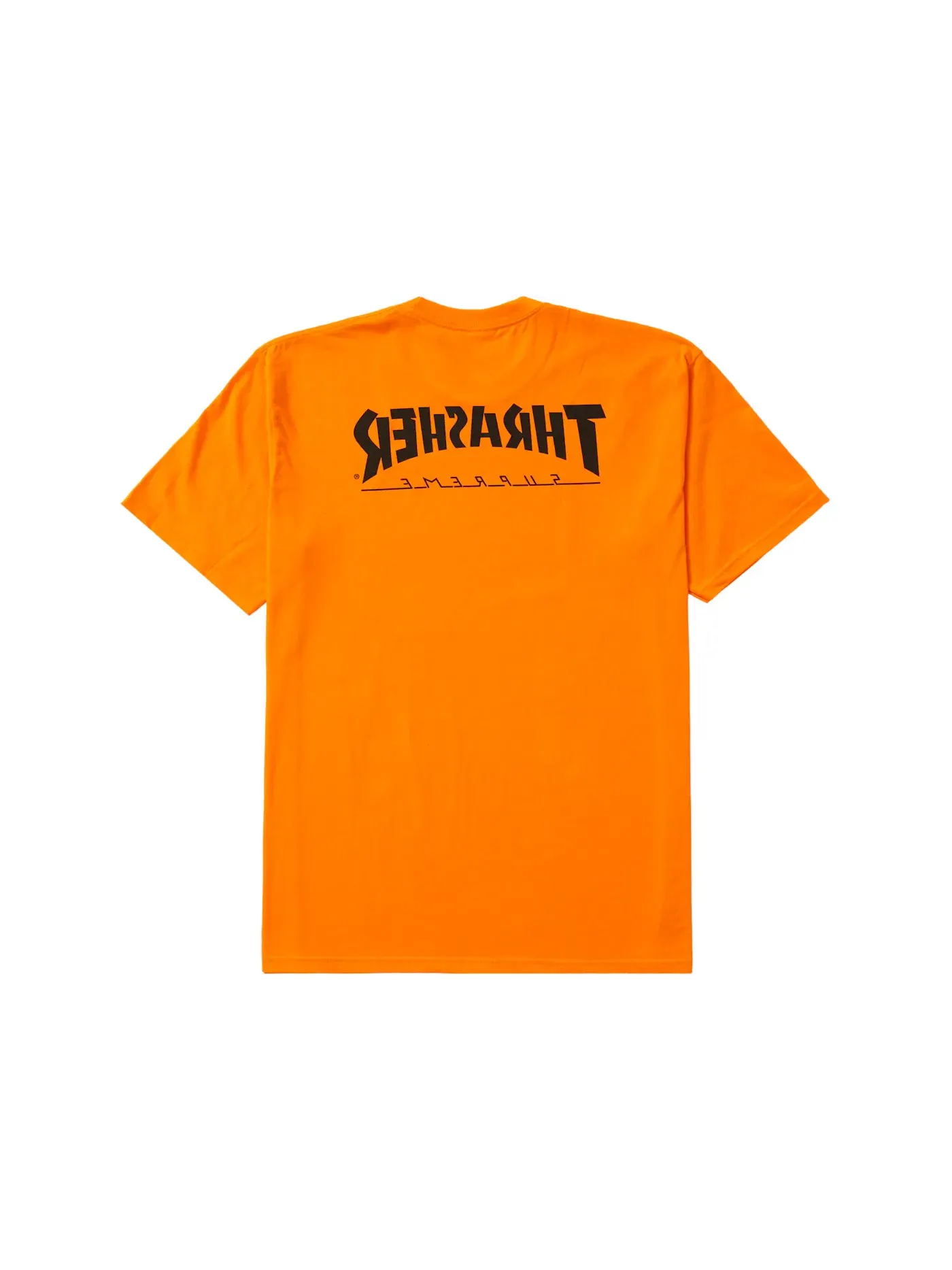 Мужская футболка с принтом Supreme Tee — изображение 2 из 2, оранжевый