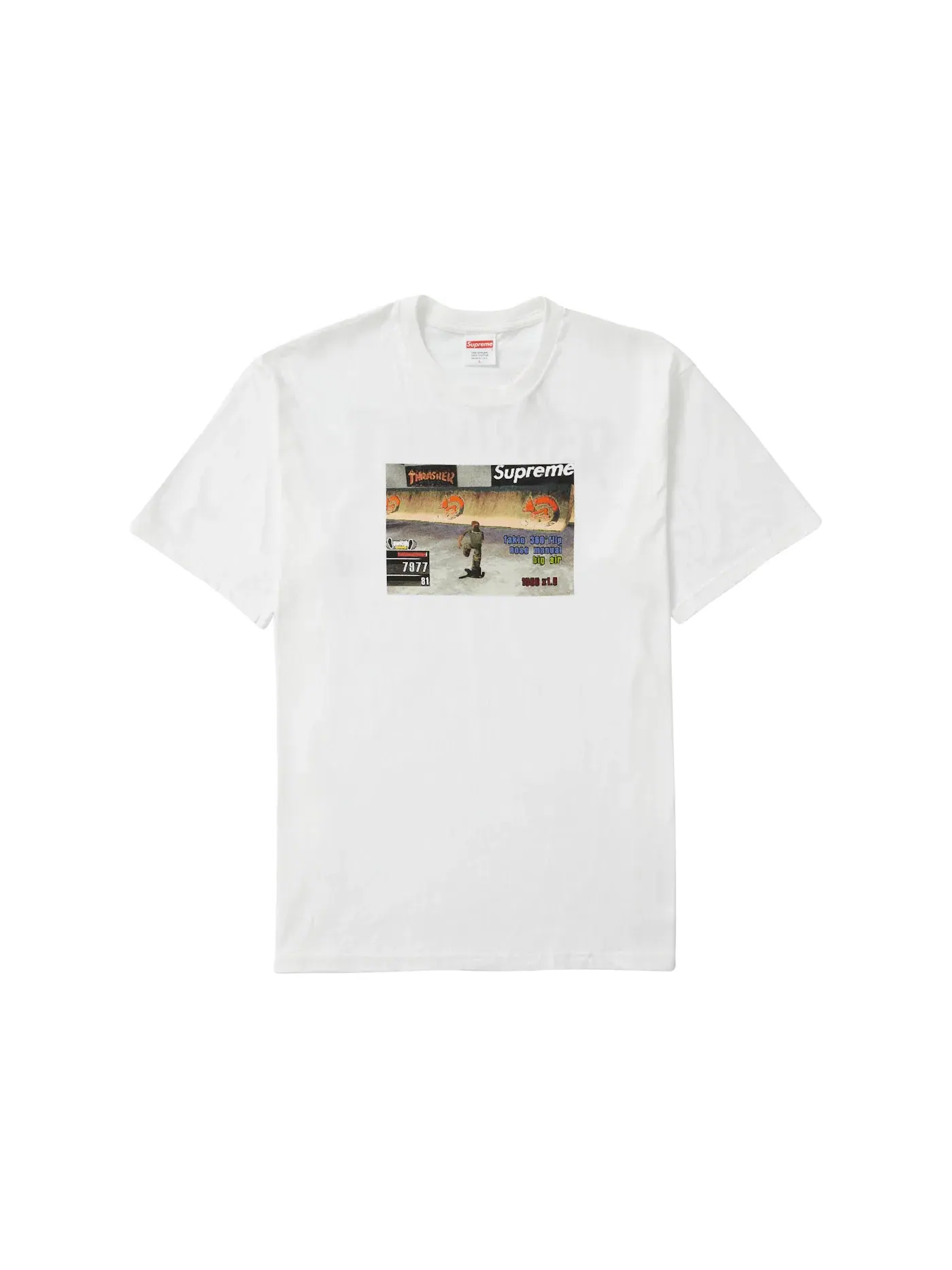 Мужская футболка с принтом Supreme Tee — изображение 1 из 2, белый