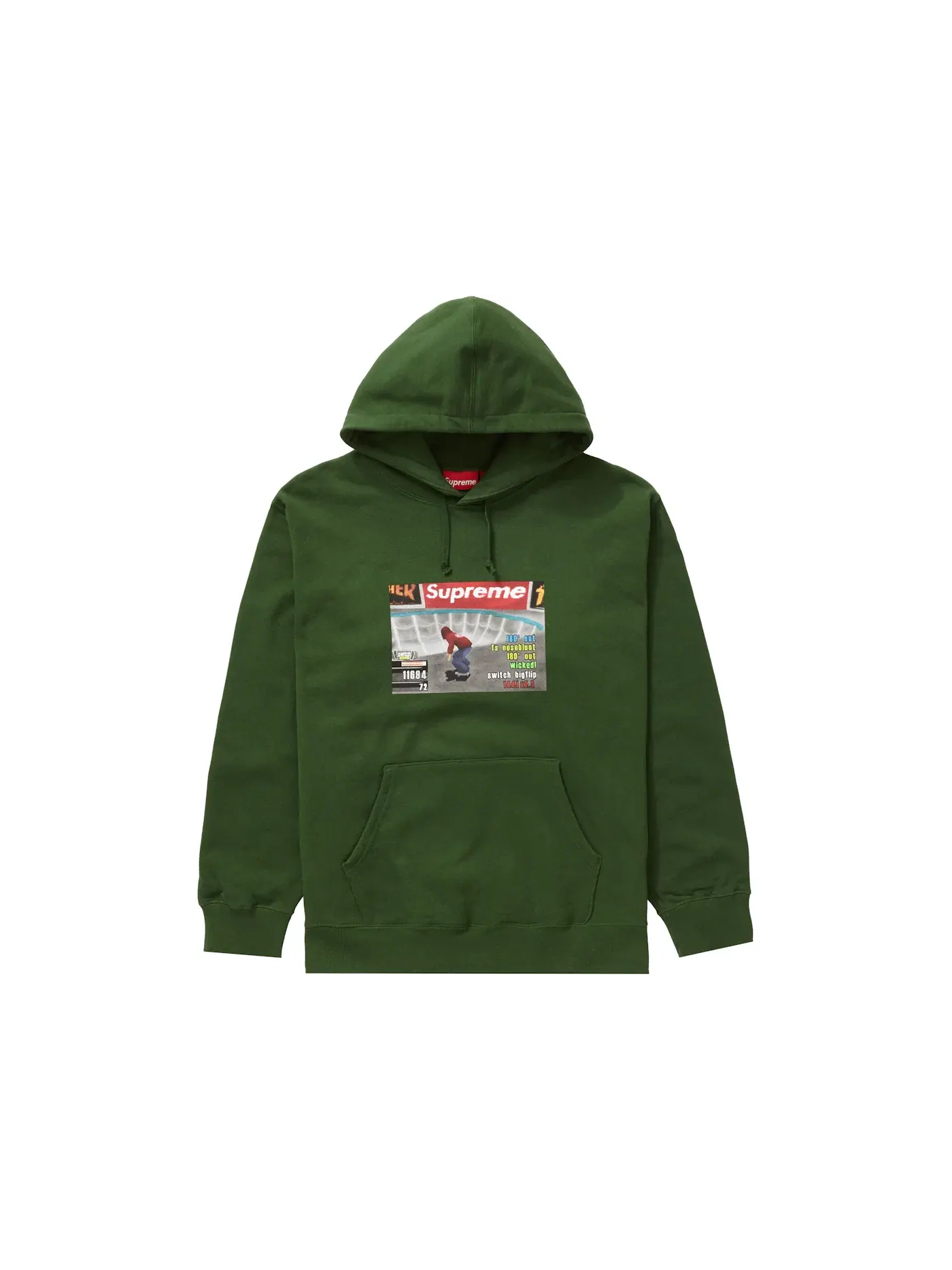 Мужская худи Supreme Thrasher Hooded Sweatshirt — изображение 1 из 2, зеленый
