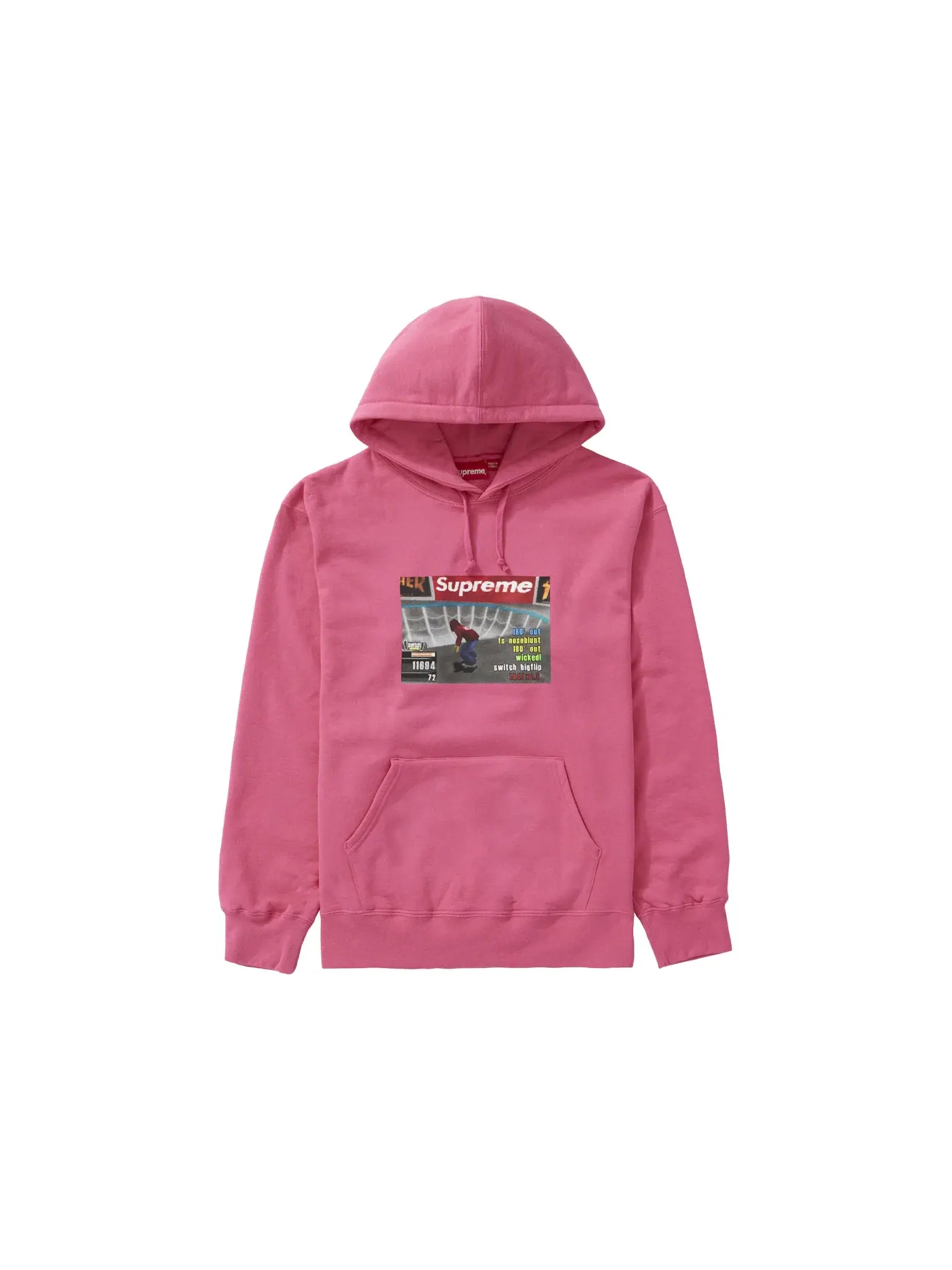 Мужской худи Supreme Thrasher Hooded Sweatshirt — изображение 1 из 2, маджента