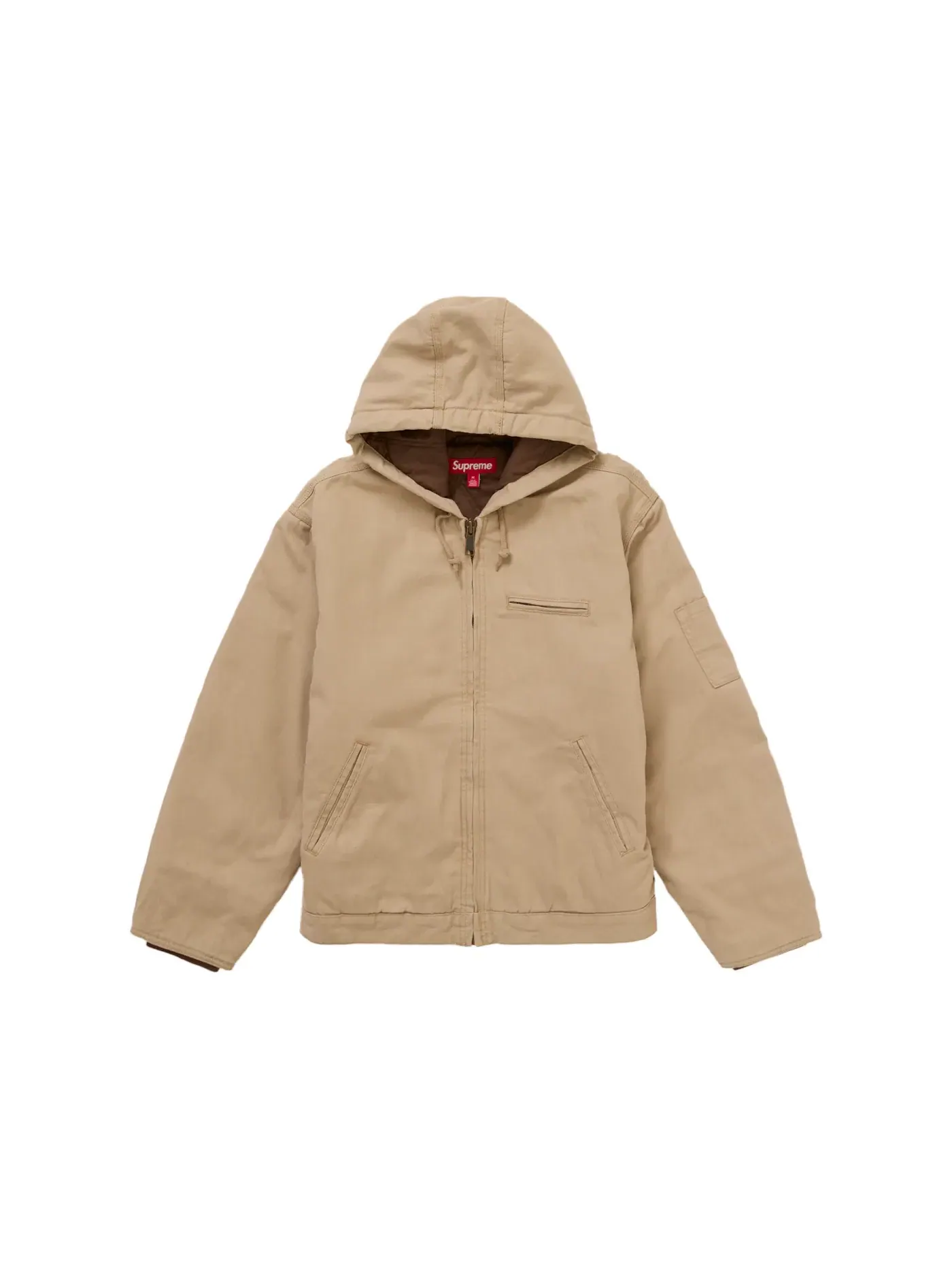 Мужская рабочая куртка с капюшоном Supreme Thrasher — изображение 3 из 3, бежевый