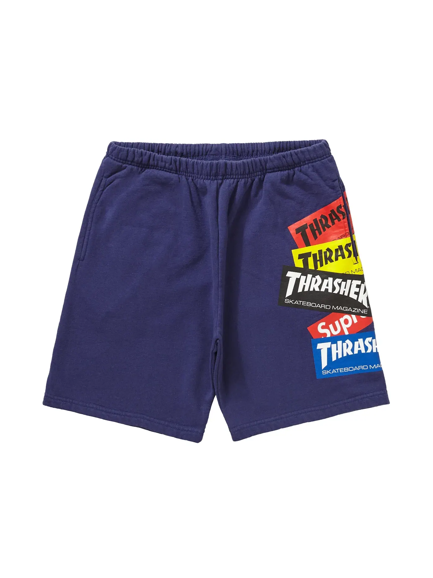 Мужские шорты с принтом Sweatshort Supreme — изображение 1 из 2, темно-синий