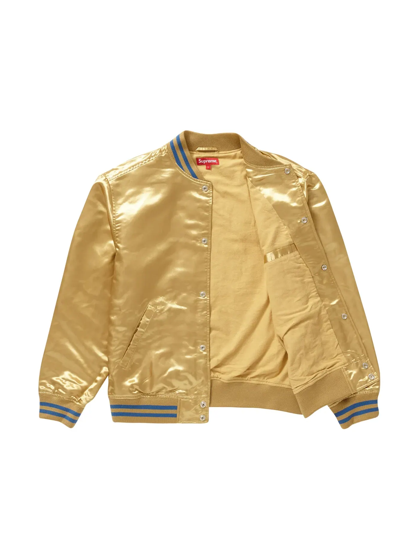 Мужская сатиновая куртка-универсальная Thrasher Supreme — изображение 3 из 3, золото