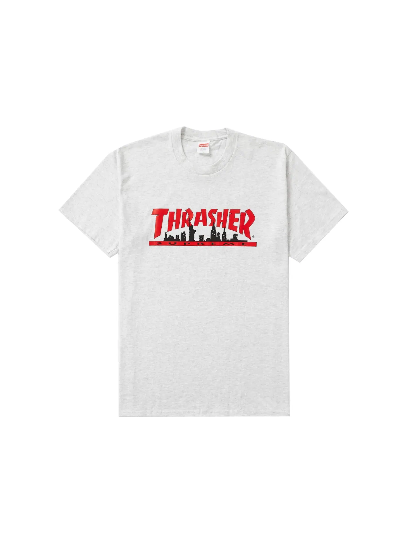 Мужская футболка с принтом Supreme Thrasher Skyline — изображение 1 из 1, серый