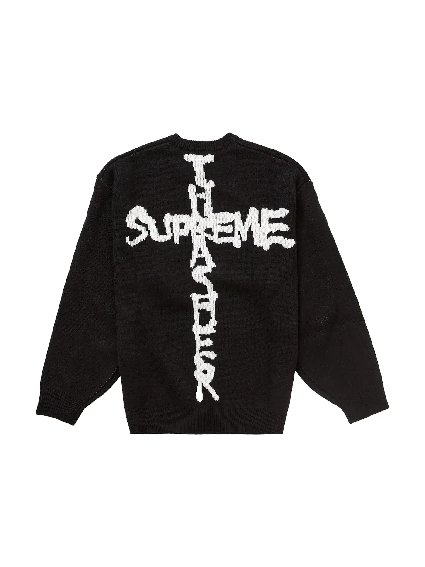 Мужской свитер с принтом Supreme Sweater (FW24) — изображение 1 из 2, черный
