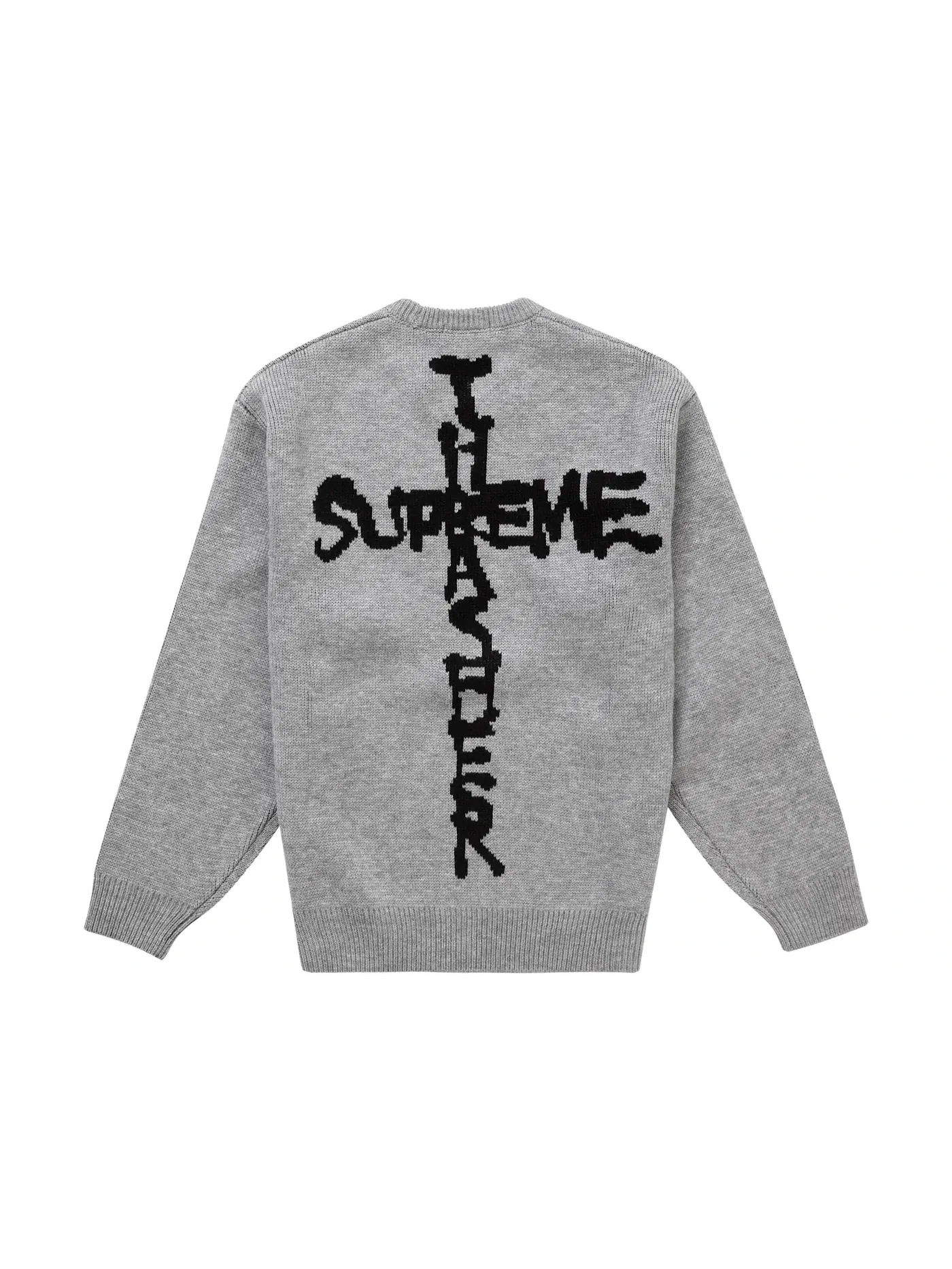 Мужской свитер с принтом Supreme Sweater (FW24) — изображение 1 из 2, серый