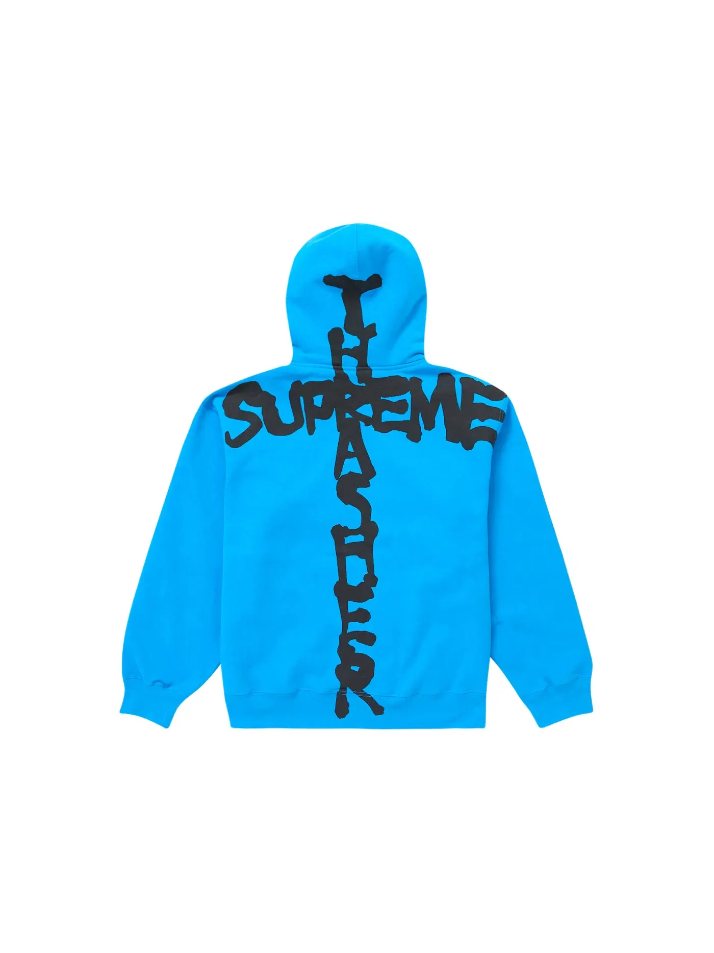 Мужское худи на молнии с принтом Thrasher Supreme — изображение 1 из 2, яркий синий