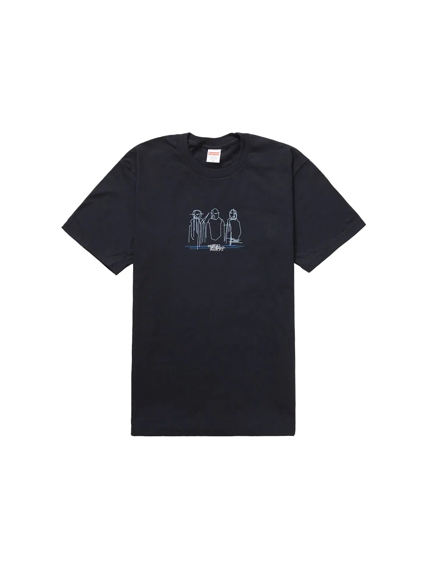 Мужская футболка с принтом Supreme Tee — изображение 1 из 1, темно-синий