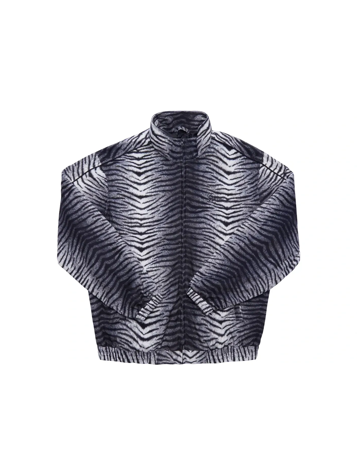 Мужская куртка с принтом Supreme Tiger Stripe Track Jacket — изображение 1 из 3, белый