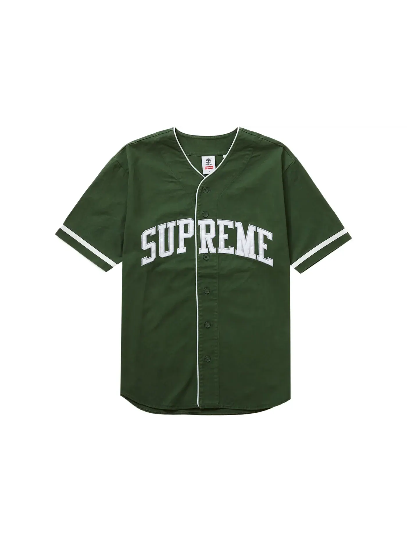 Мужская джерси с длинным рукавом Supreme Timberland Baseball Jersey — изображение 1 из 2, зеленый