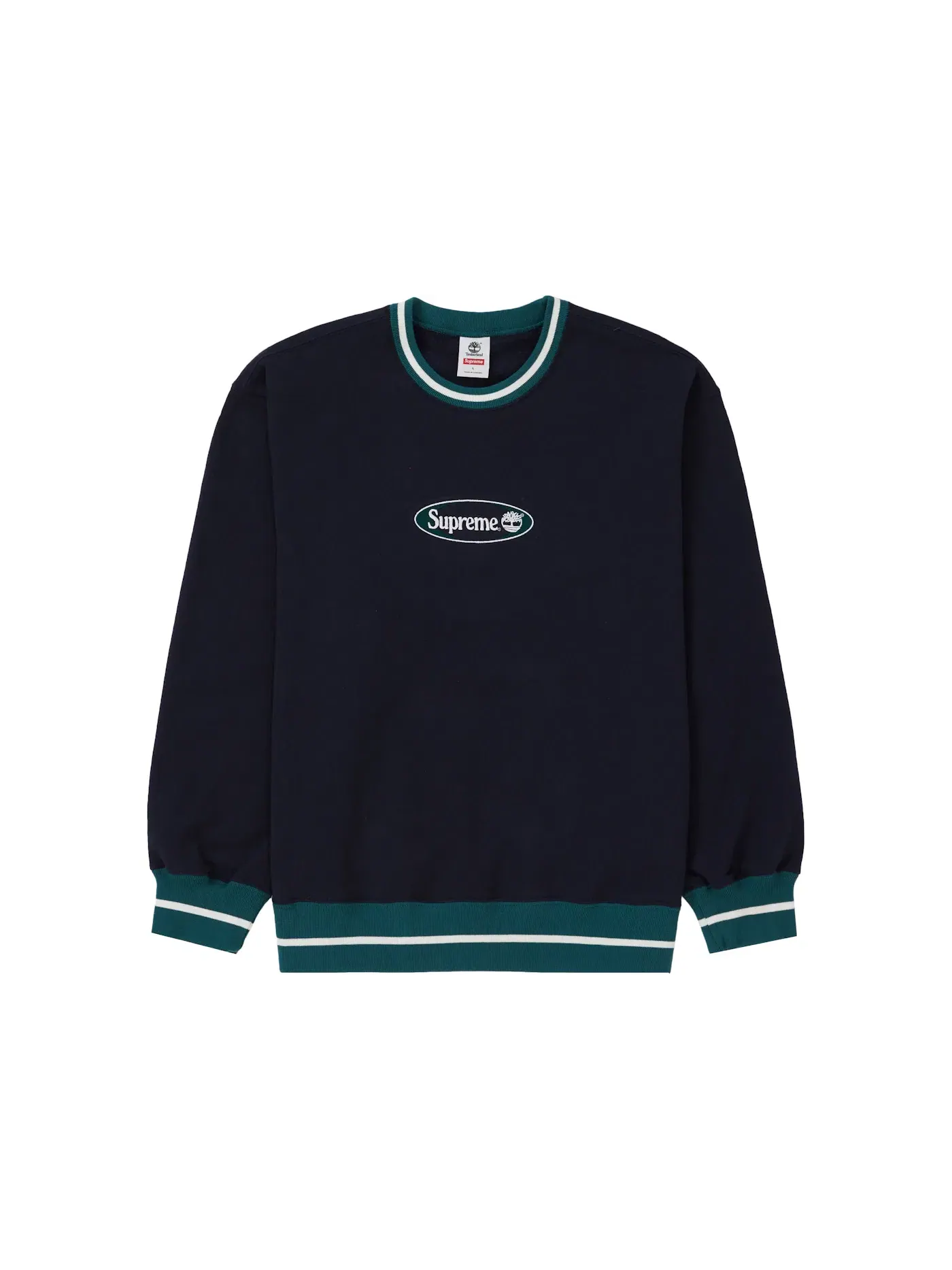 Мужской свитшот Supreme Crewneck — изображение 1 из 1, темно-синий