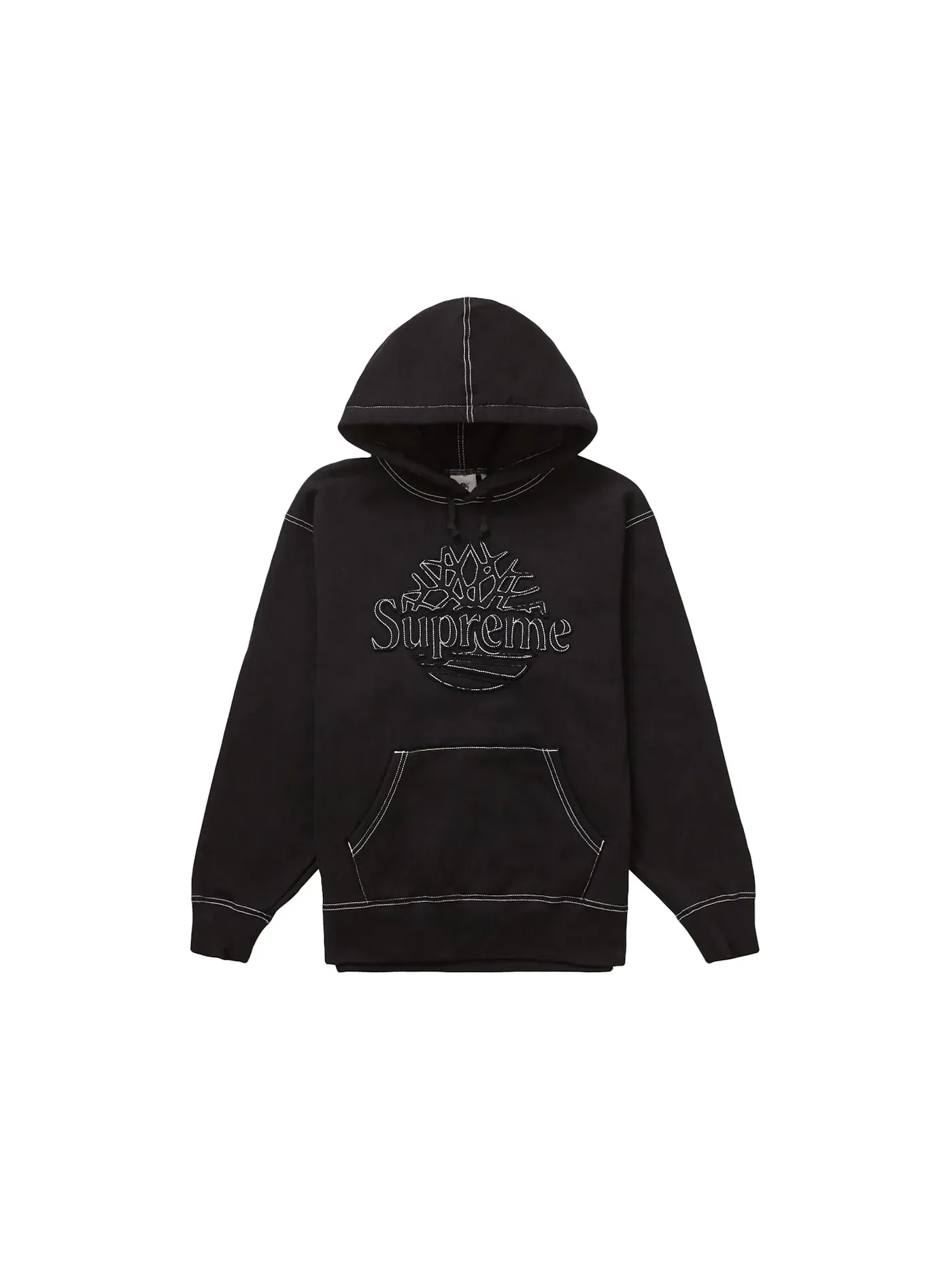 Мужской худи с принтом Supreme Sweatshirt (SS23) — изображение 1 из 2, черный