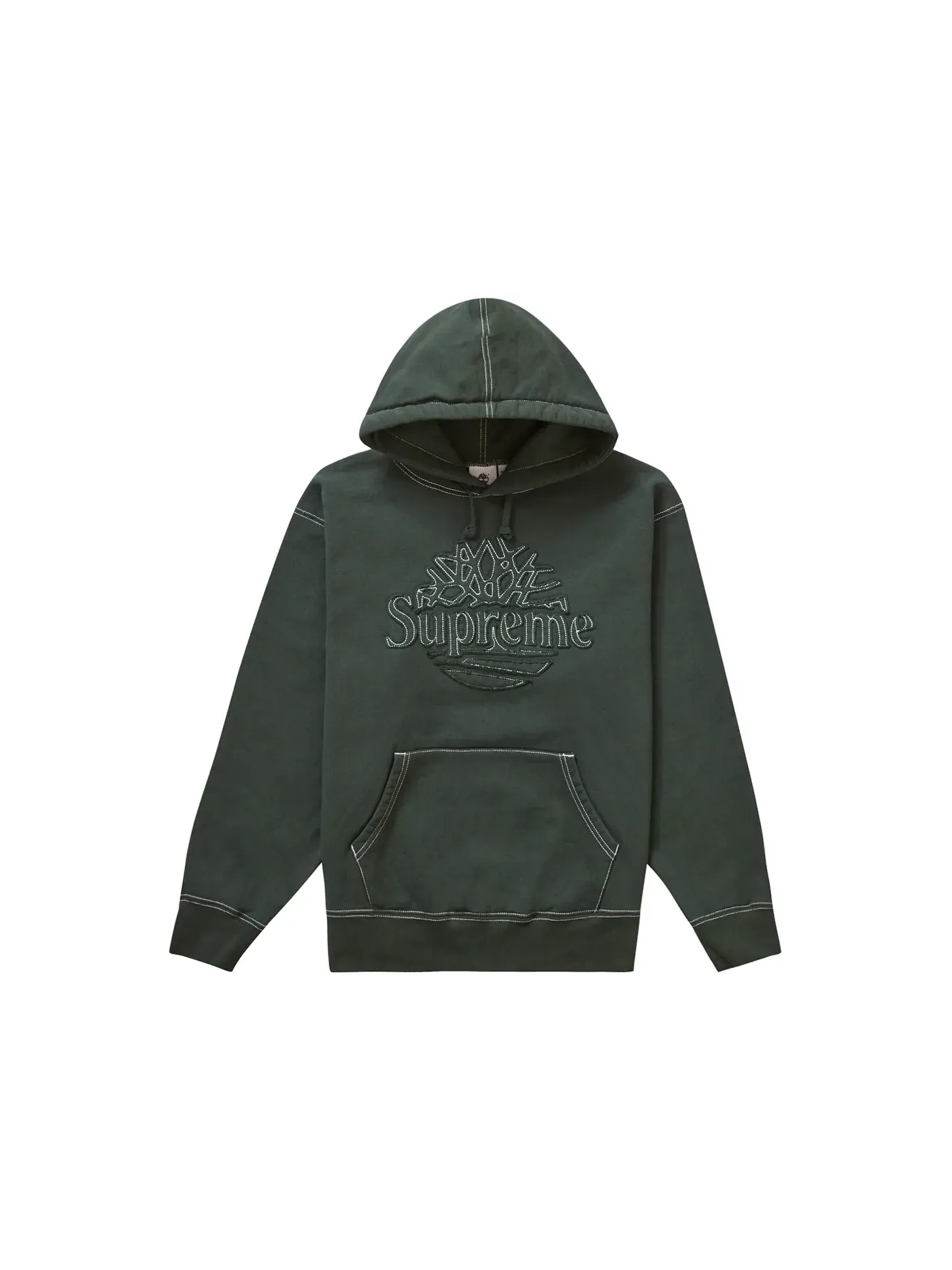 Мужская худи с капюшоном Supreme Sweatshirt (SS23) — изображение 1 из 2, зеленый