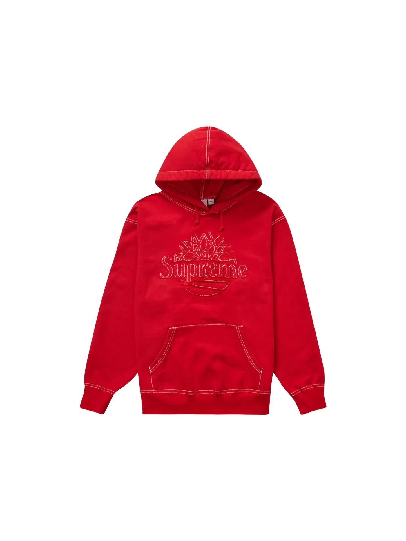 Мужская худи с капюшоном Supreme Sweatshirt (SS23) — изображение 1 из 2, красный