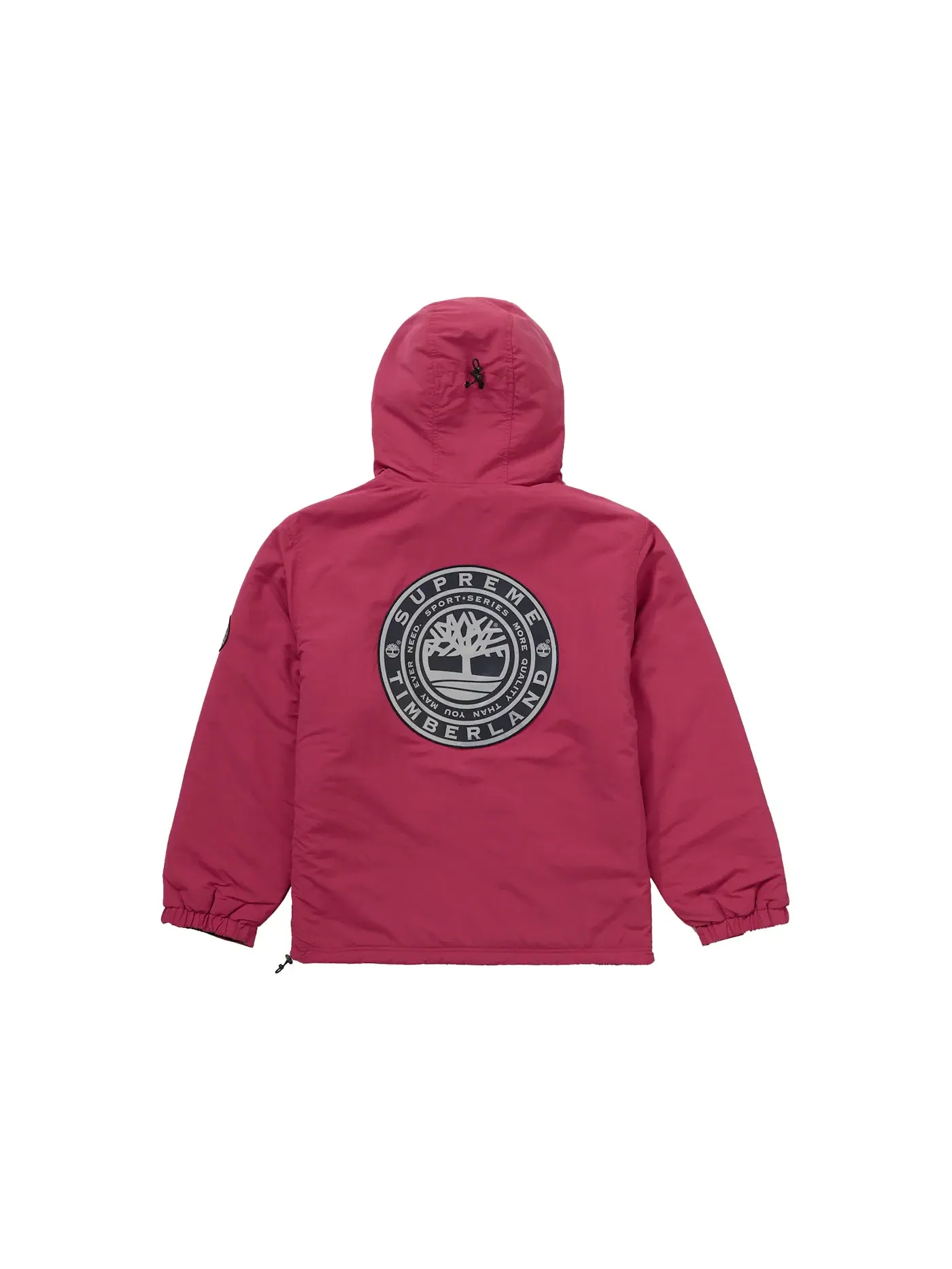 Мужская куртка из рипстопа с принтом Supreme Timberland Reversible Ripstop Jacket — изображение 3 из 4, бордовый