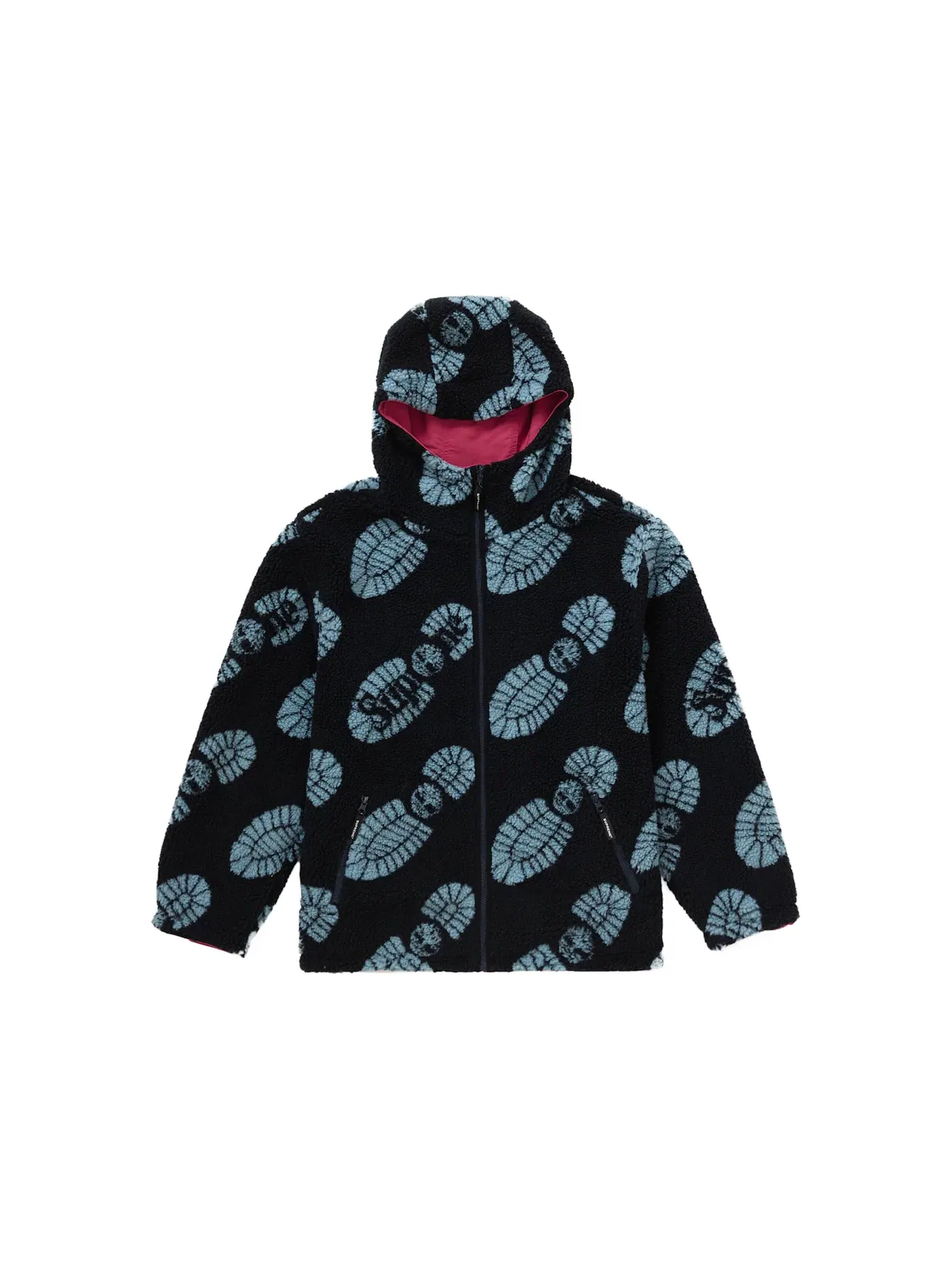 Мужская куртка из рипстопа с принтом Supreme Timberland Reversible Ripstop Jacket — изображение 4 из 4, бордовый