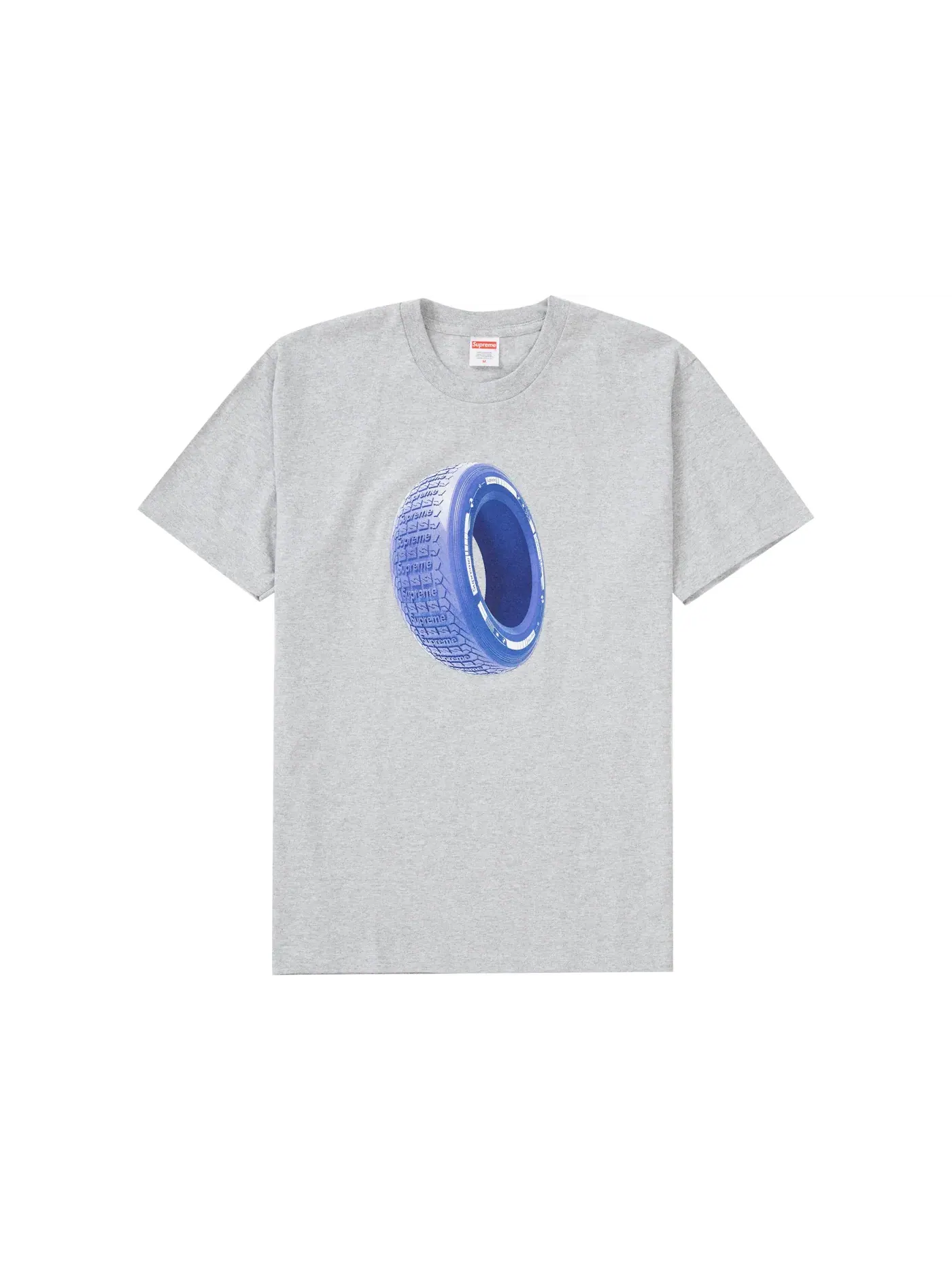 Мужская футболка с принтом Supreme Tee — изображение 1 из 1, серый