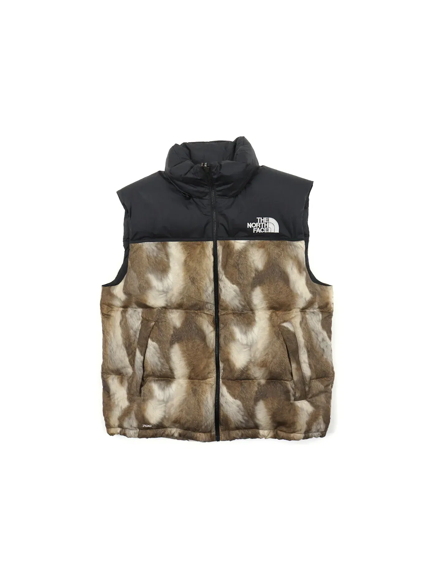 Мужская куртка с принтом Nuptse Supreme — изображение 1 из 1, коричневый